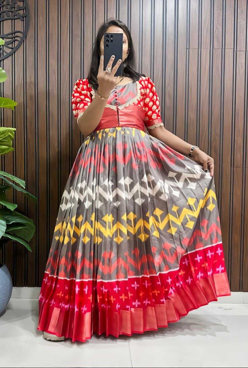 Ynf Pure Silk RIN161 Gown Gowns Wholesale Fancy Gowns Designer Gowns Silk Gowns Manufacturer