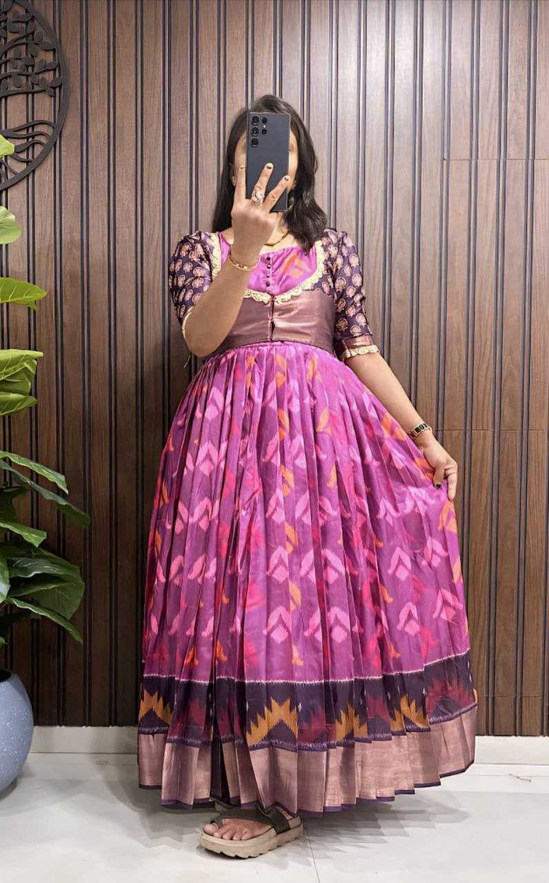 Ynf Pure Silk RIN161 Gown Gowns Wholesale Fancy Gowns Designer Gowns Silk Gowns Manufacturer