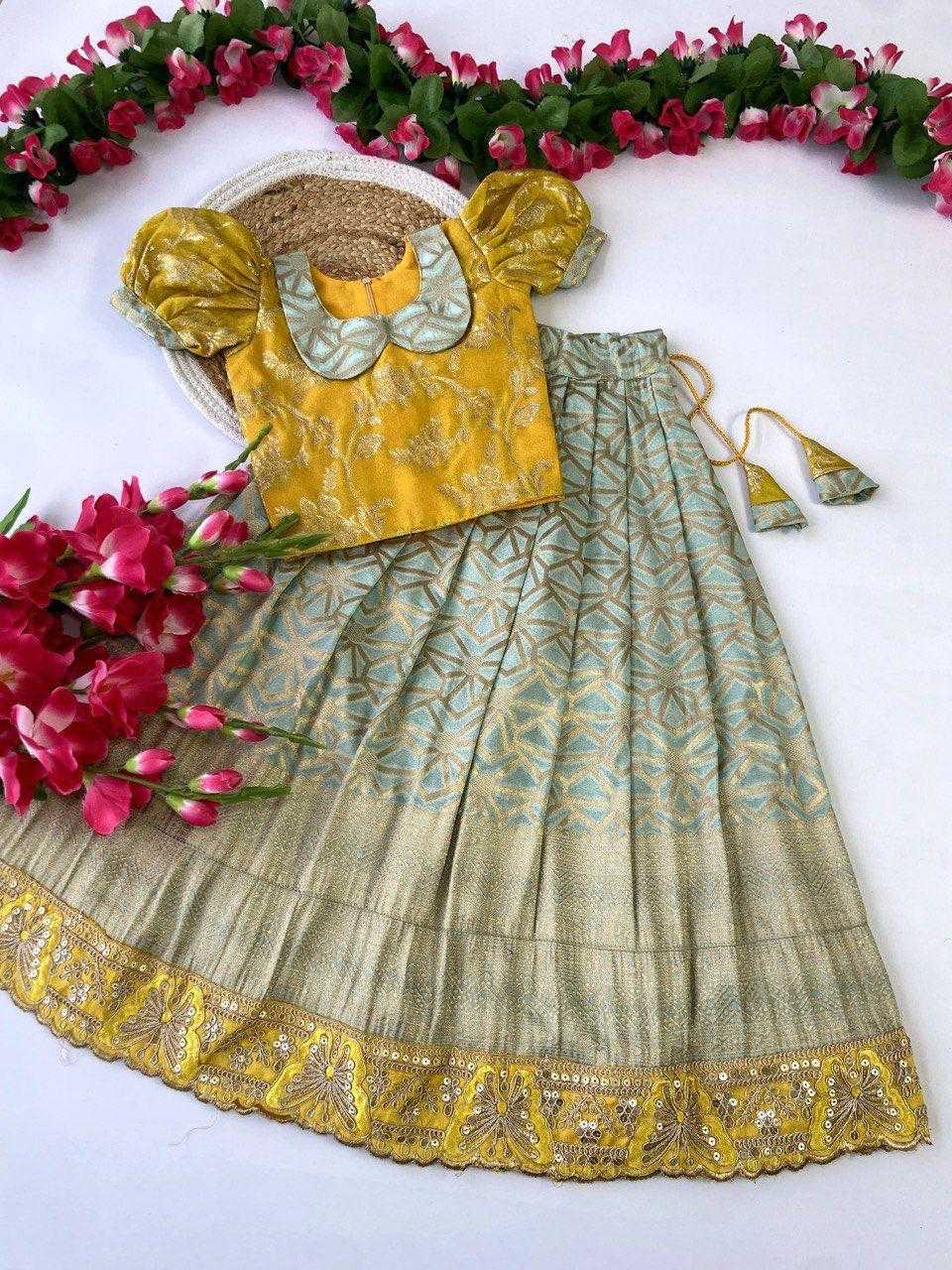 Ynf Pure Viscos KESH503 8024 Kids Wear Wholesale Kids Lehenga Kids Lehenga Choli Baby Girl Lehenga Manufacturer