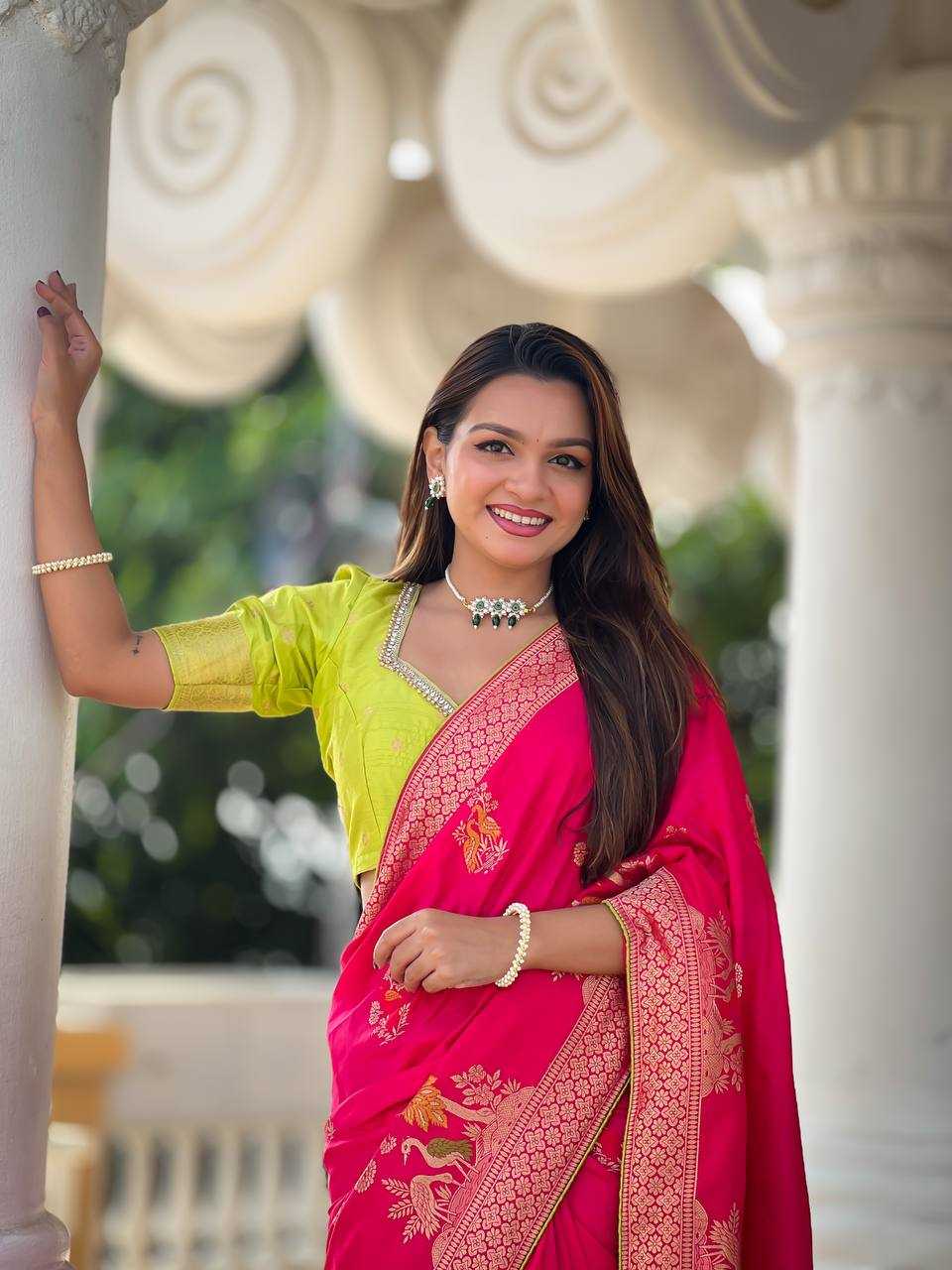 Ynf Pure Viscos RIN150 Dolla -1 Silk Sarees Wholesale Dola Silk Sarees Party Wear Silk Sarees Manufacturer