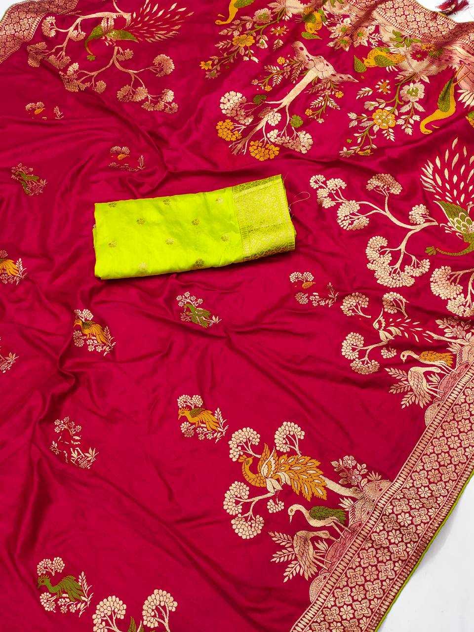 Ynf Pure Viscos RIN150 Dolla -1 Silk Sarees Wholesale Dola Silk Sarees Party Wear Silk Sarees Manufacturer