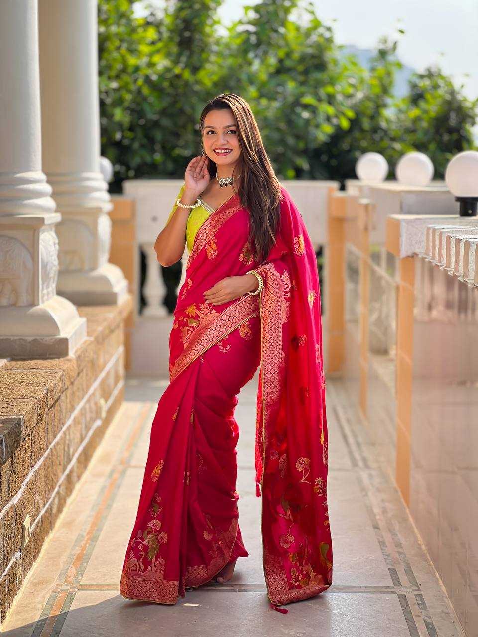 Ynf Pure Viscos RIN150 Dolla -1 Silk Sarees Wholesale Dola Silk Sarees Party Wear Silk Sarees Manufacturer