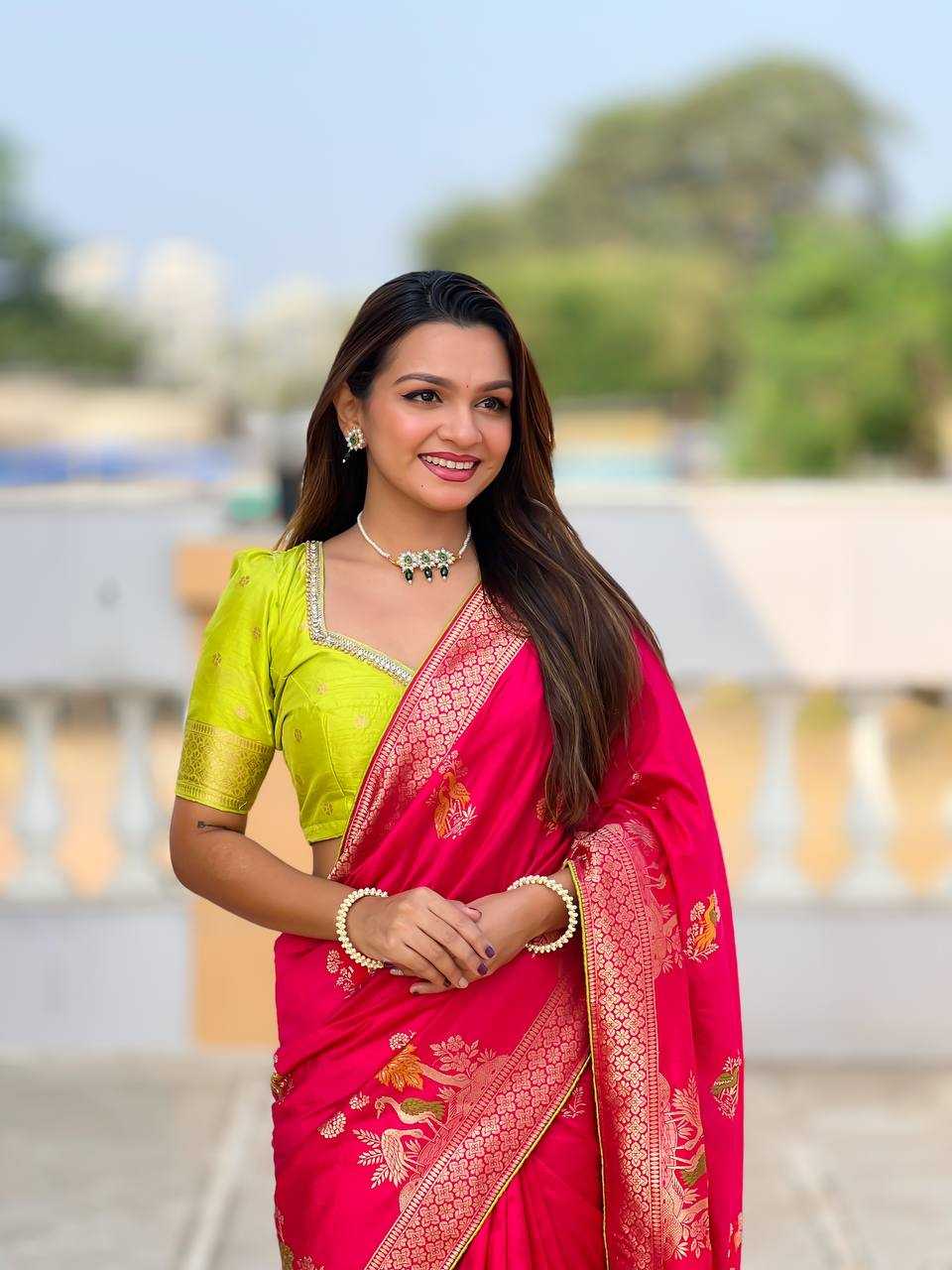 Ynf Pure Viscos RIN150 Dolla -1 Silk Sarees Wholesale Dola Silk Sarees Party Wear Silk Sarees Manufacturer