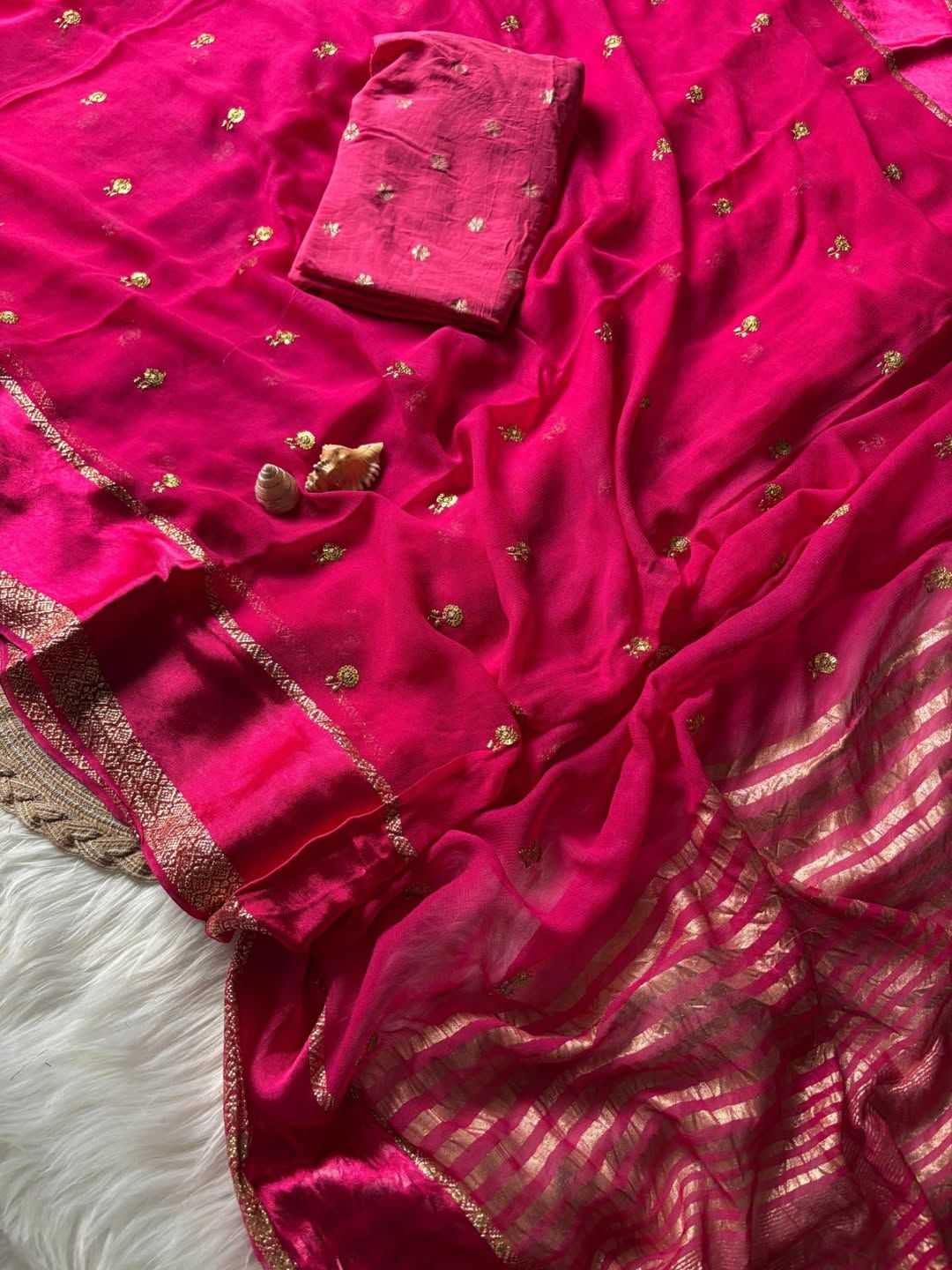 Ynf Pure Viscos RIN178 ADORN Sarees Wholesale Printed Georgette Saree Zari Border Sarees Viscose Saree Manufacturer