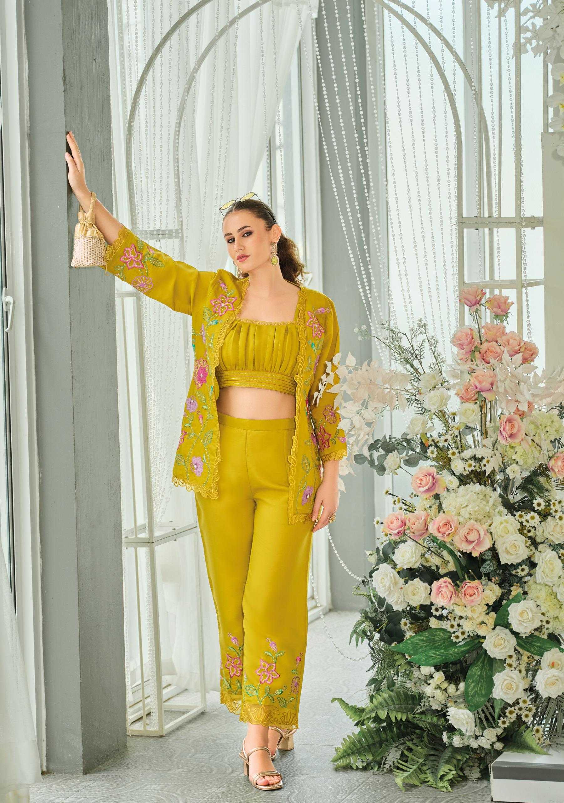 Ynf Pure Viscos RIN190 KAILEE-BLOOM-2 Suits & Dresses Wholesale Dresses Manufacturer