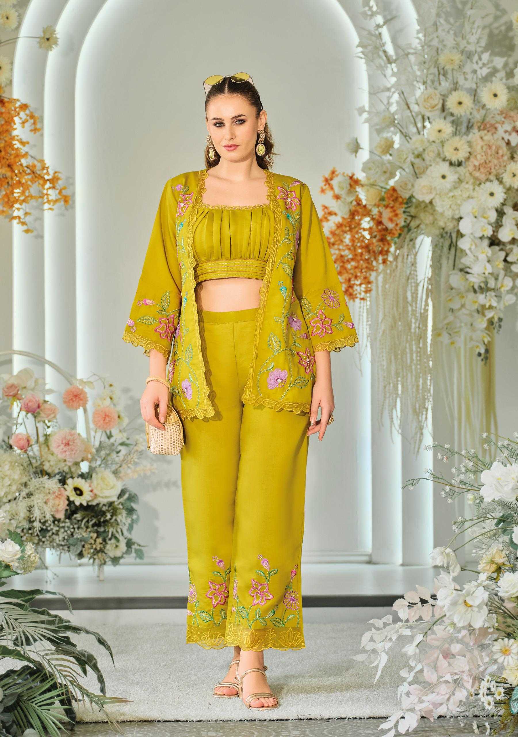 Ynf Pure Viscos RIN190 KAILEE-BLOOM-2 Suits & Dresses Wholesale Dresses Manufacturer