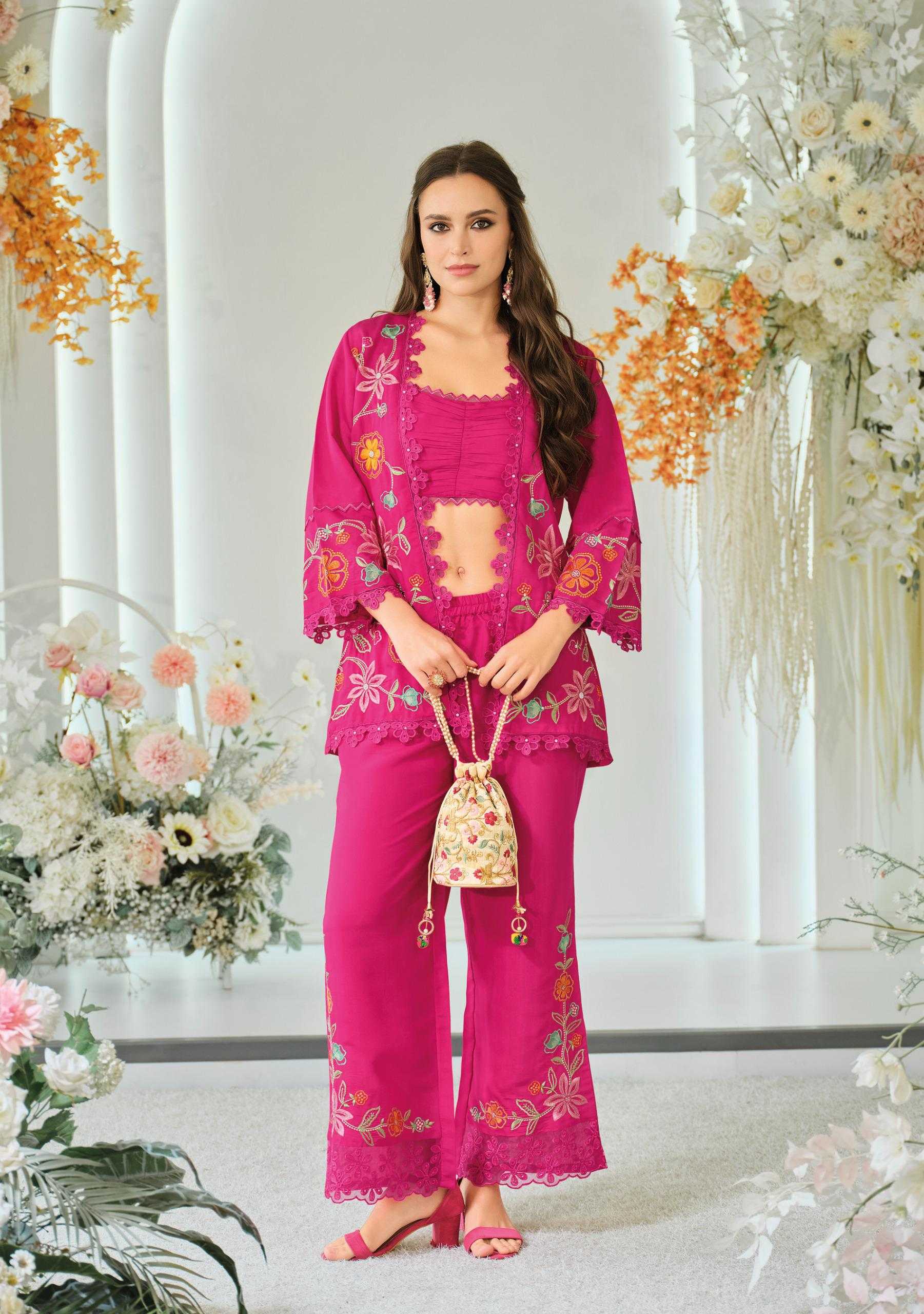 Ynf Pure Viscos RIN190 KAILEE-BLOOM-2 Suits & Dresses Wholesale Dresses Manufacturer