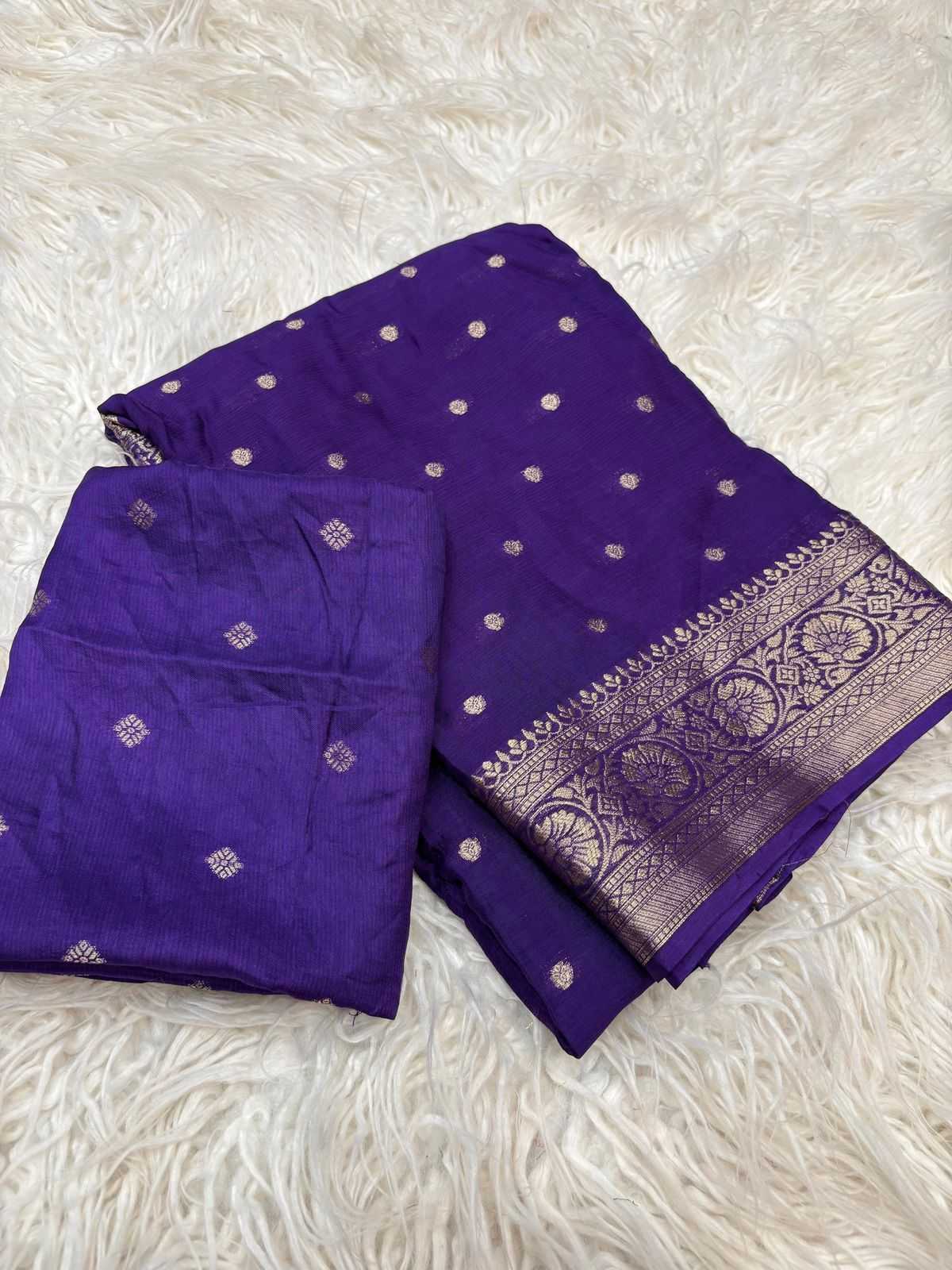 Ynf Pure Viscos RIN195 Emily Sarees Wholesale Georgette Sarees Butta Sarees Viscose Saree Manufacturer