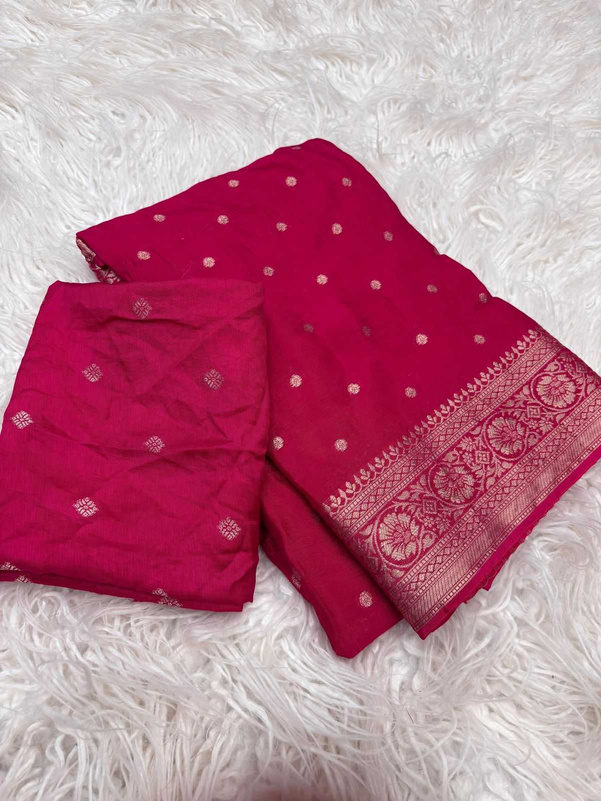 Ynf Pure Viscos RIN195 Emily Sarees Wholesale Georgette Sarees Butta Sarees Viscose Saree Manufacturer