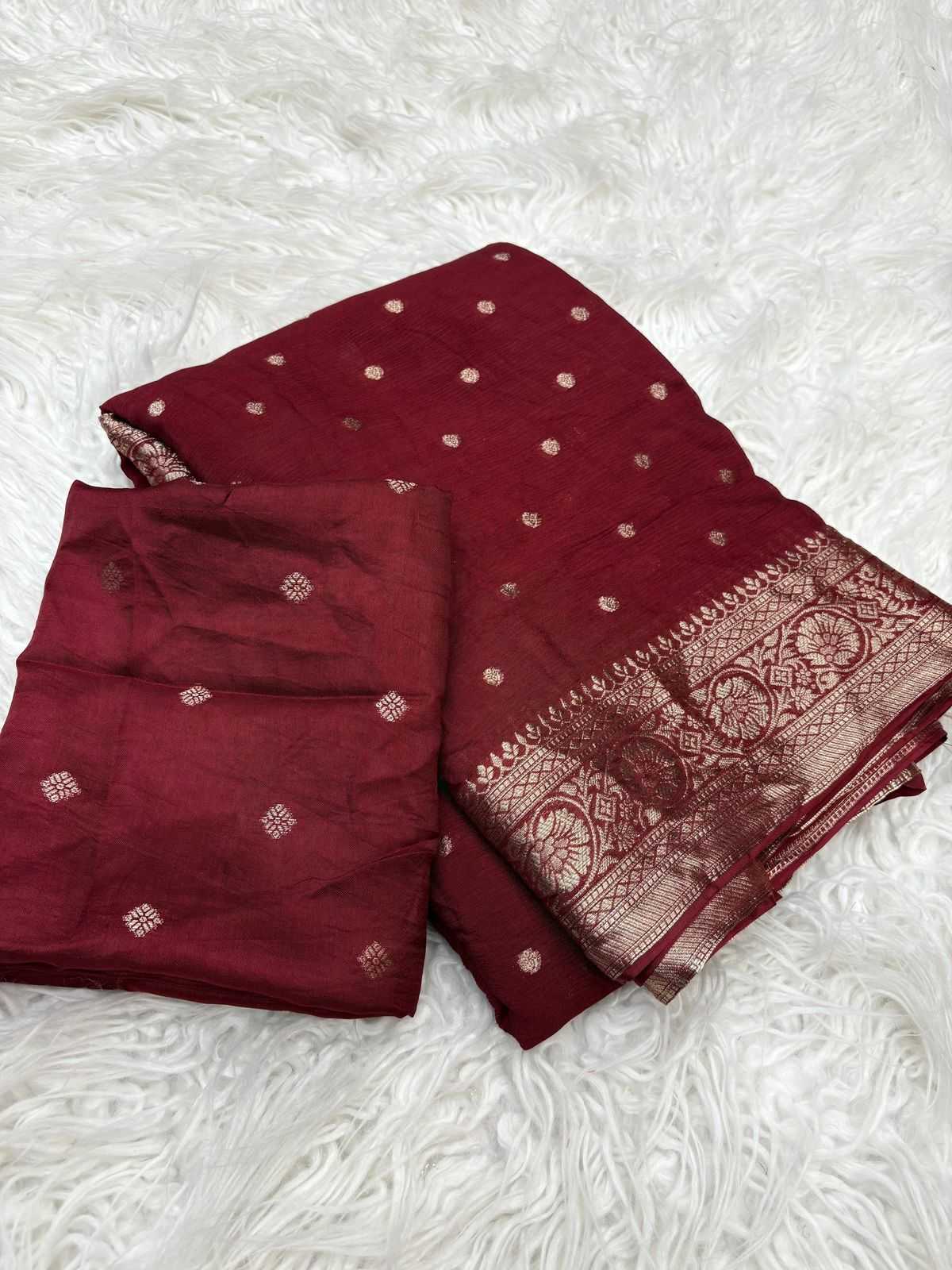 Ynf Pure Viscos RIN195 Emily Sarees Wholesale Georgette Sarees Butta Sarees Viscose Saree Manufacturer