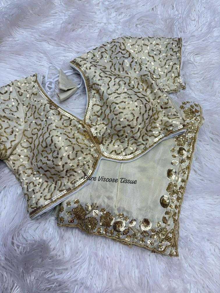 Ynf Pure Viscos RIN195 Queen Golden Sarees Festive Collections Wholesale Hand Work Sarees White Sarees Onam Collections Manufacturer