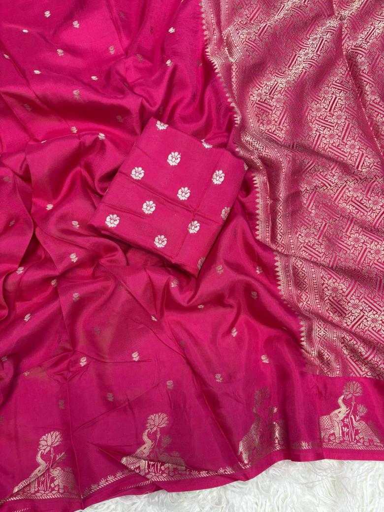 Ynf Pure Viscos RIN195 Russian Viscose Sarees Wholesale Designer Sarees Jacquard Saree Viscose Saree Manufacturer