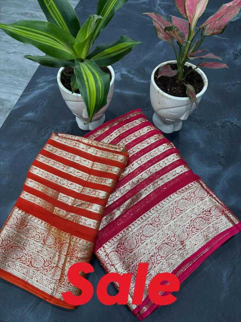 Ynf Pure Viscos RIN195 trending Sarees Wholesale Designer Sarees Georgette Sarees Viscose Saree Manufacturer