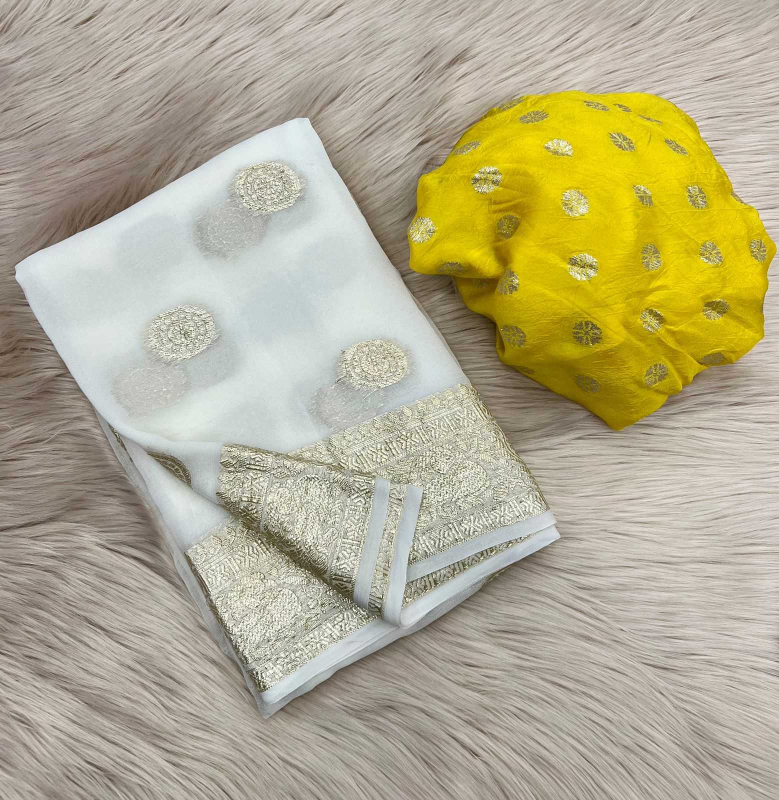 Ynf Pure Viscos RIN198 HALLO Sarees Wholesale Georgette Sarees Zari Border Sarees Viscose Saree Manufacturer