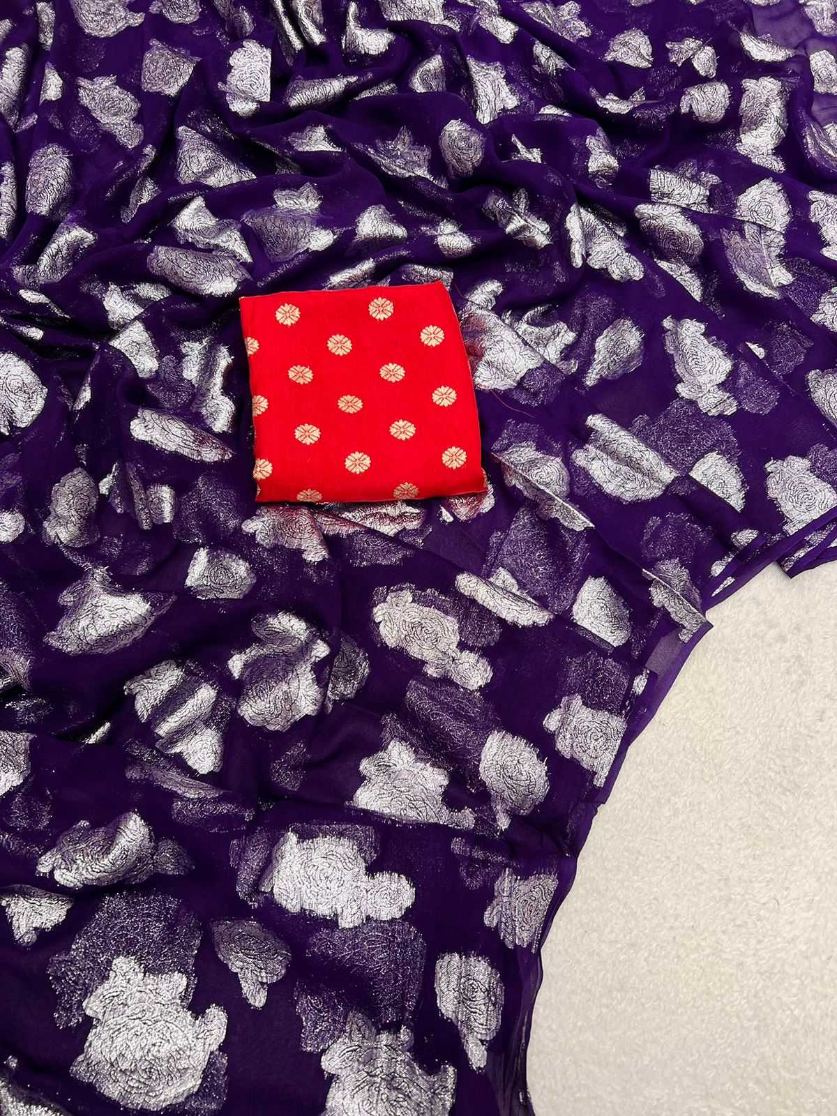 Ynf Pure Viscos RIN198 JALIYA Sarees Wholesale Georgette Sarees Viscose Saree Zari Sarees Manufacturer