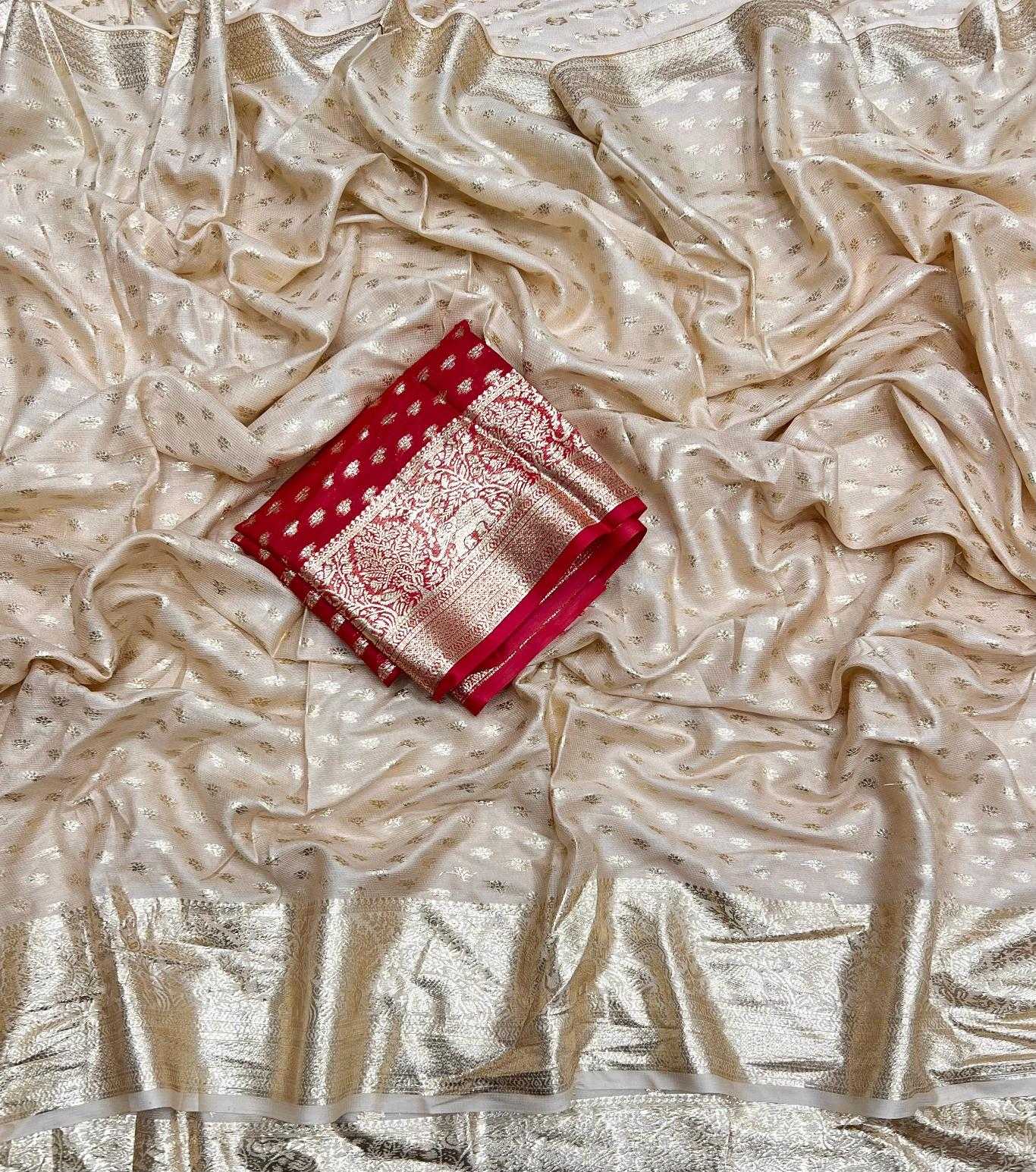 Ynf Pure Viscos RIN198 LALA Sarees Festive Collections Wholesale Georgette Sarees Viscose Saree Onam Collections Manufacturer