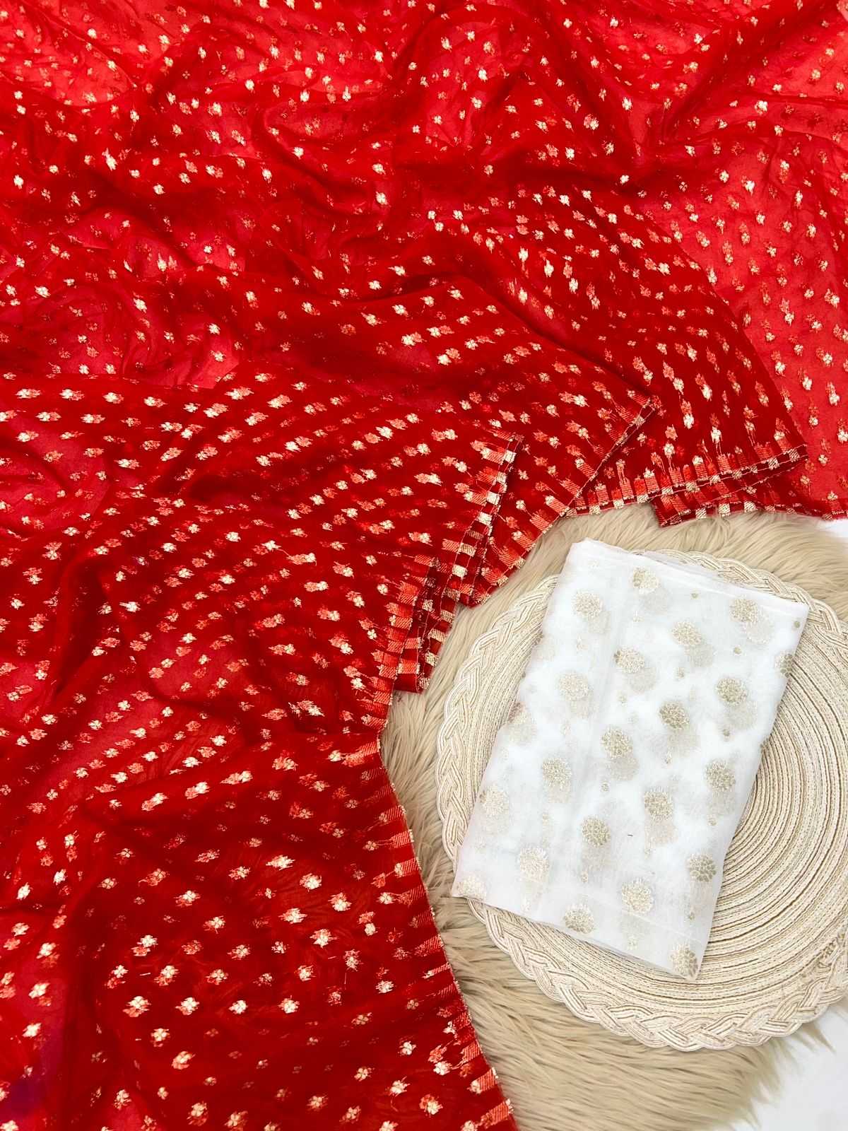 Ynf Pure Viscos RIN198 YAMUNA Sarees Wholesale Organza Sarees Butta Sarees Zari Border Sarees Manufacturer