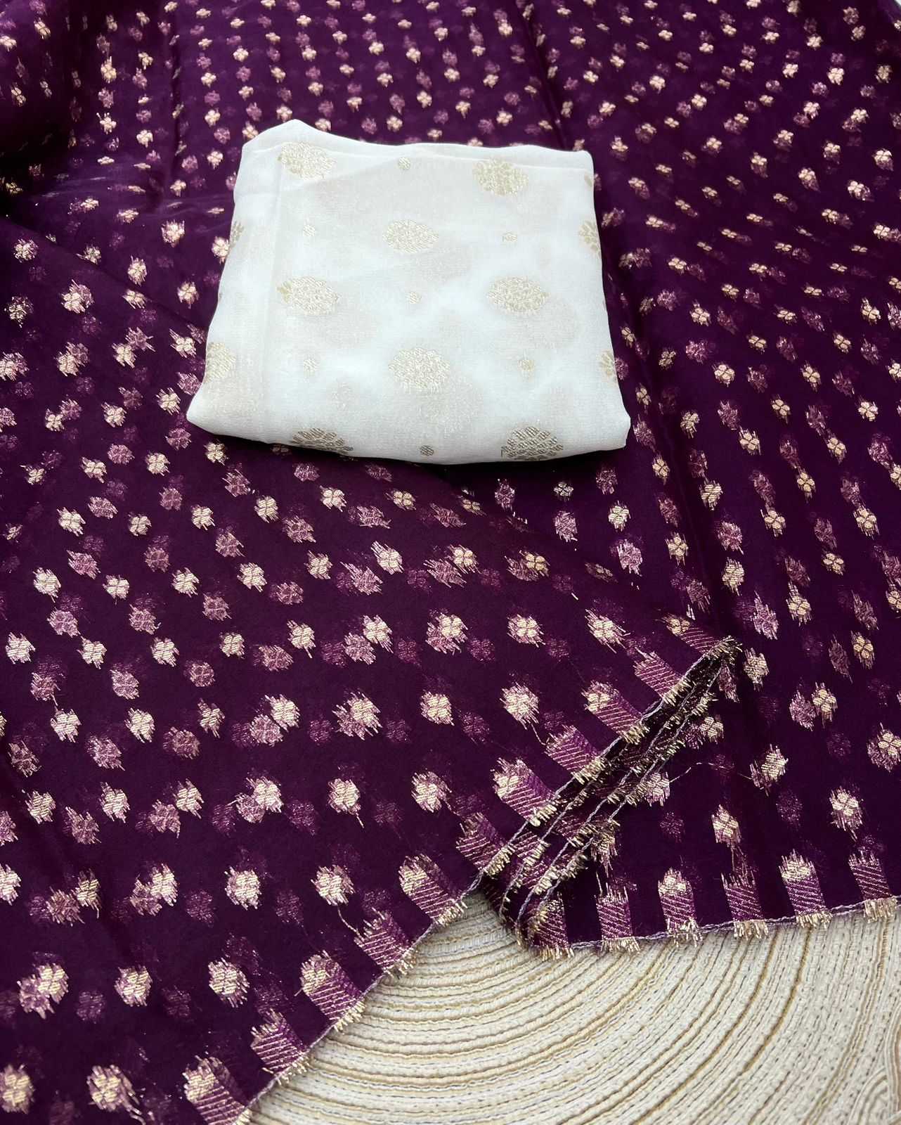 Ynf Pure Viscos RIN198 YAMUNA Sarees Wholesale Organza Sarees Butta Sarees Zari Border Sarees Manufacturer