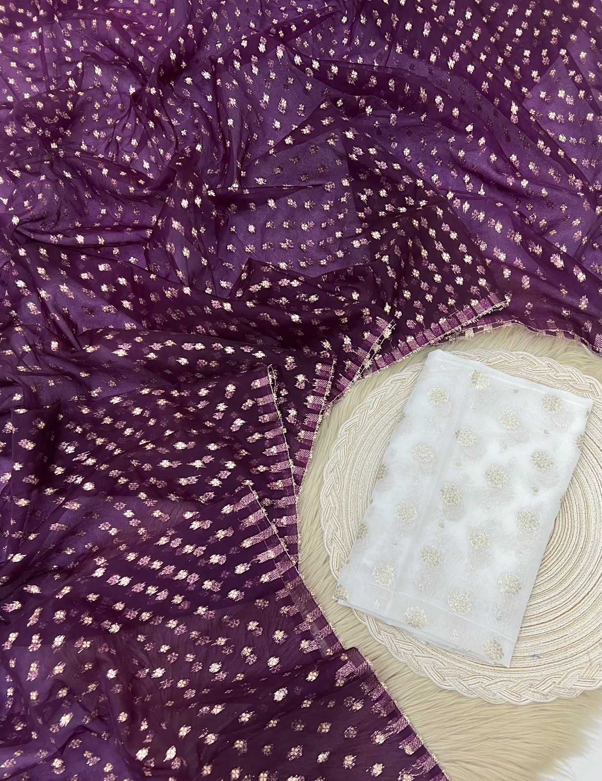 Ynf Pure Viscos RIN198 YAMUNA Sarees Wholesale Organza Sarees Butta Sarees Zari Border Sarees Manufacturer