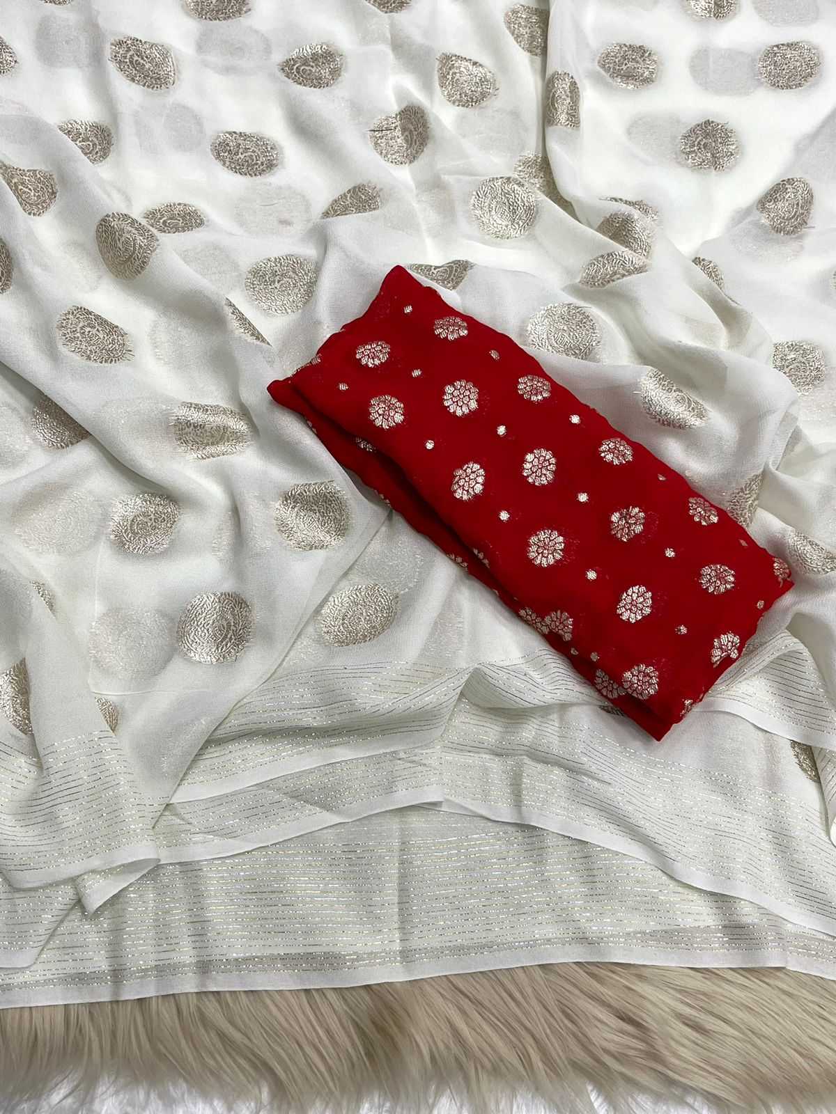 Ynf Pure Viscos RIN222 GULSHAN Sarees Wholesale Georgette Sarees Zari Border Sarees Viscose Saree Manufacturer