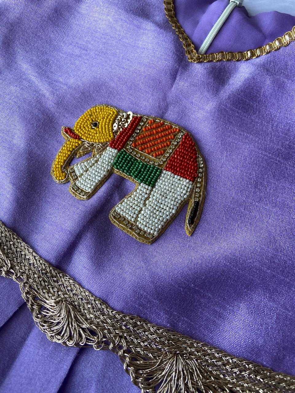 Ynf Pure Viscos RIN235 Elephant Kids Wear Wholesale Kids Lehenga Kids Lehenga Choli Baby Girl Lehenga Manufacturer