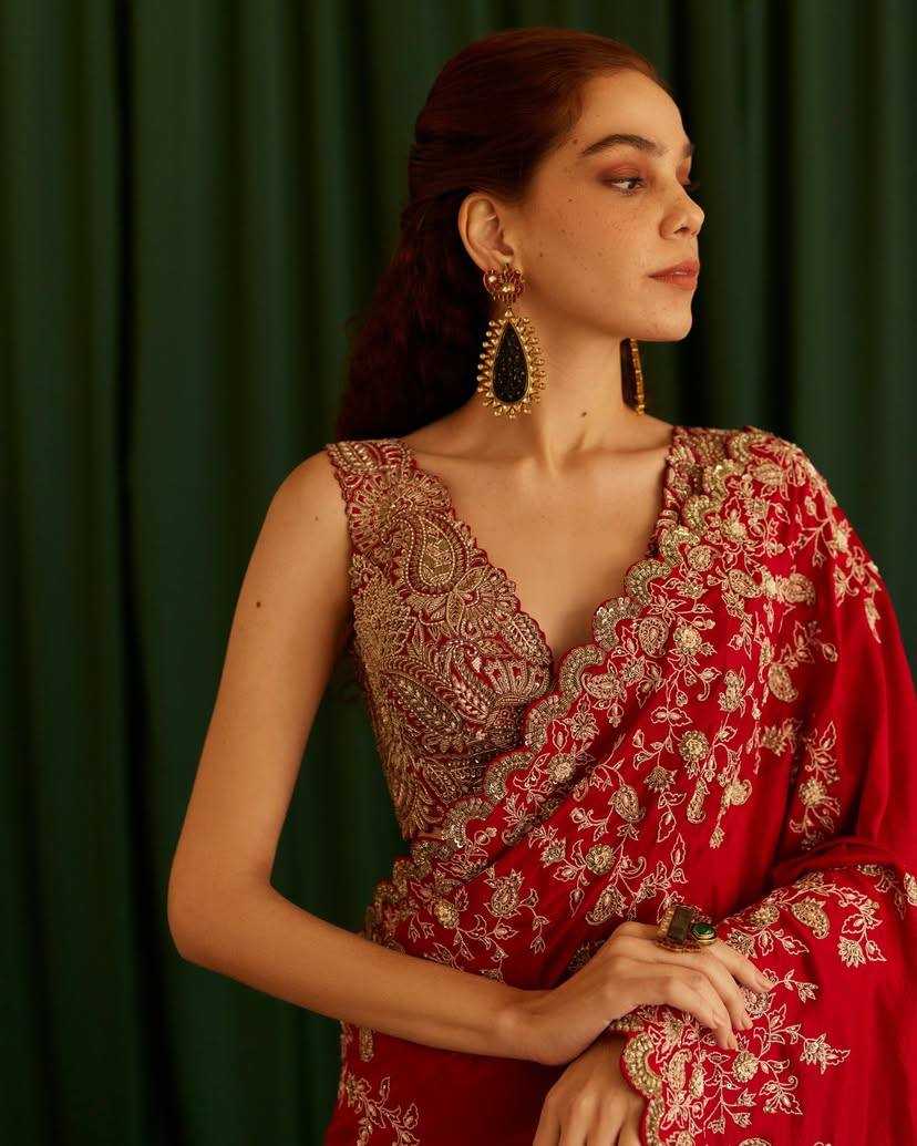 Ynf Rangoli Silk KESH556 302 Silk Sarees Bollywood Collections Wholesale Embroidered Silk Sarees Pooja Hedge Manufacturer