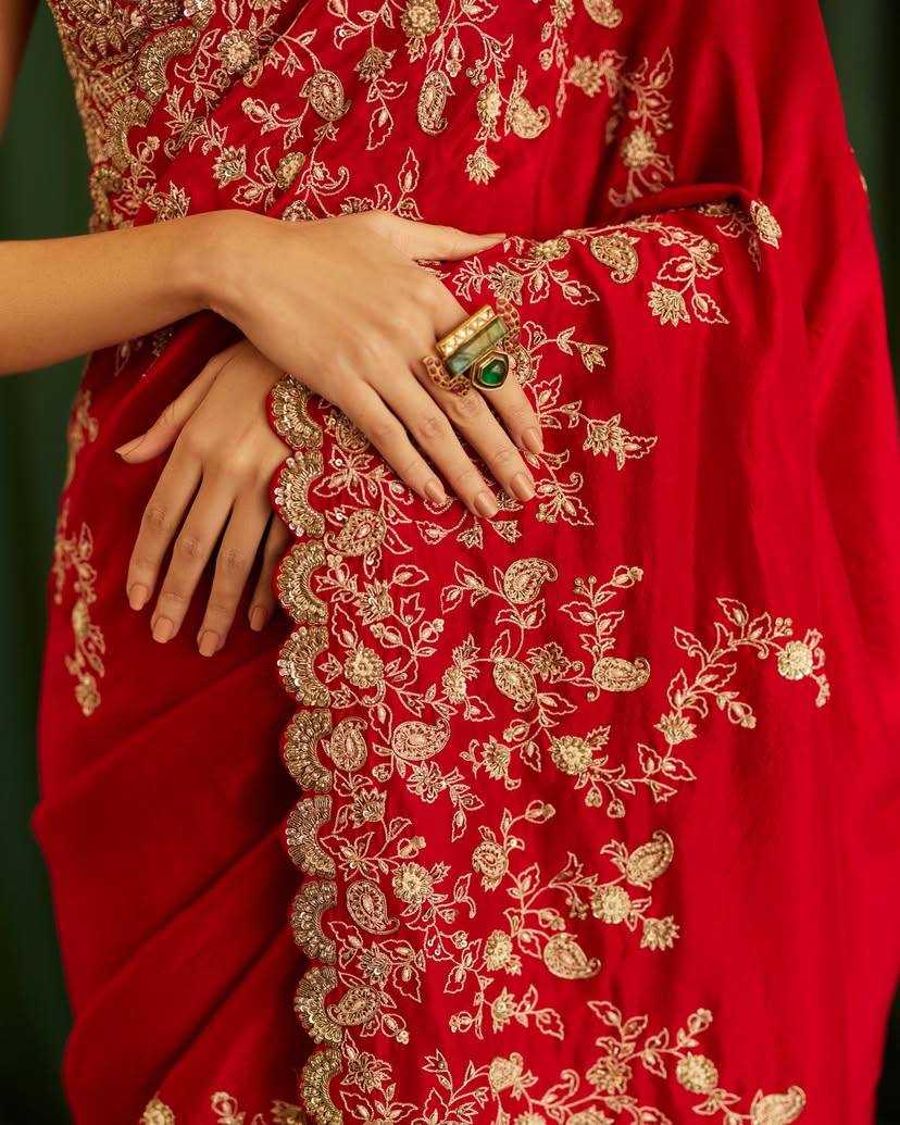 Ynf Rangoli Silk KESH556 302 Silk Sarees Bollywood Collections Wholesale Embroidered Silk Sarees Pooja Hedge Manufacturer