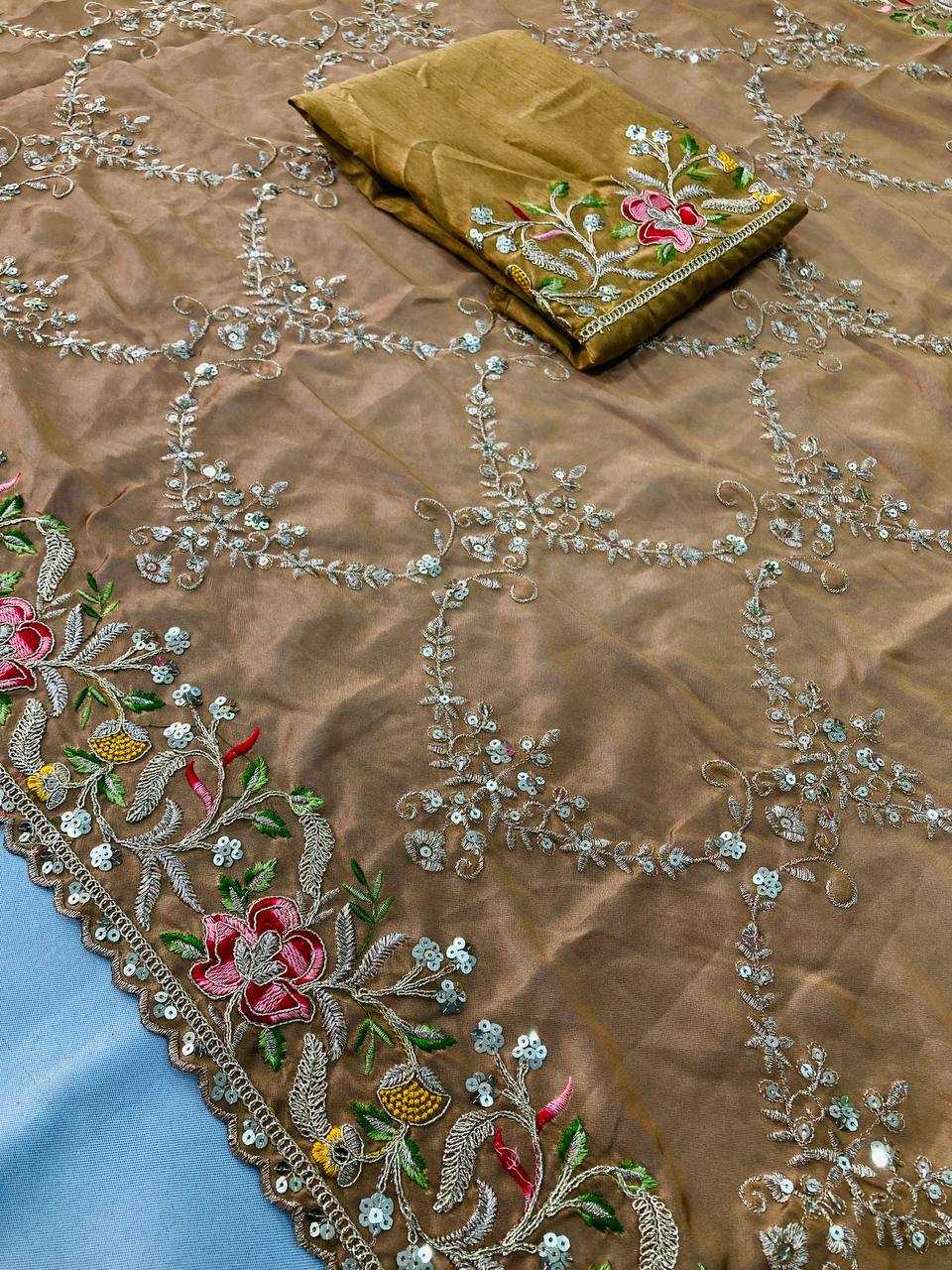 Ynf Rangoli Silk RIN188 BABA Sarees Wedding Collections Festive Collections Wholesale Designer Sarees Embroidered Sarees Wedding Outfits Manufacturer