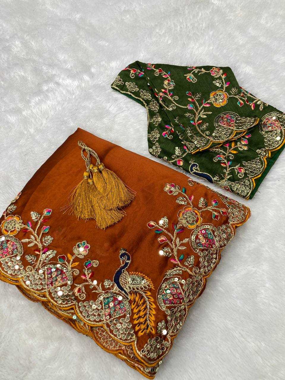 Ynf Rangoli Silk RIN188 Morla Sarees Wholesale Designer Sarees Fancy Sarees Embroidered Sarees Manufacturer