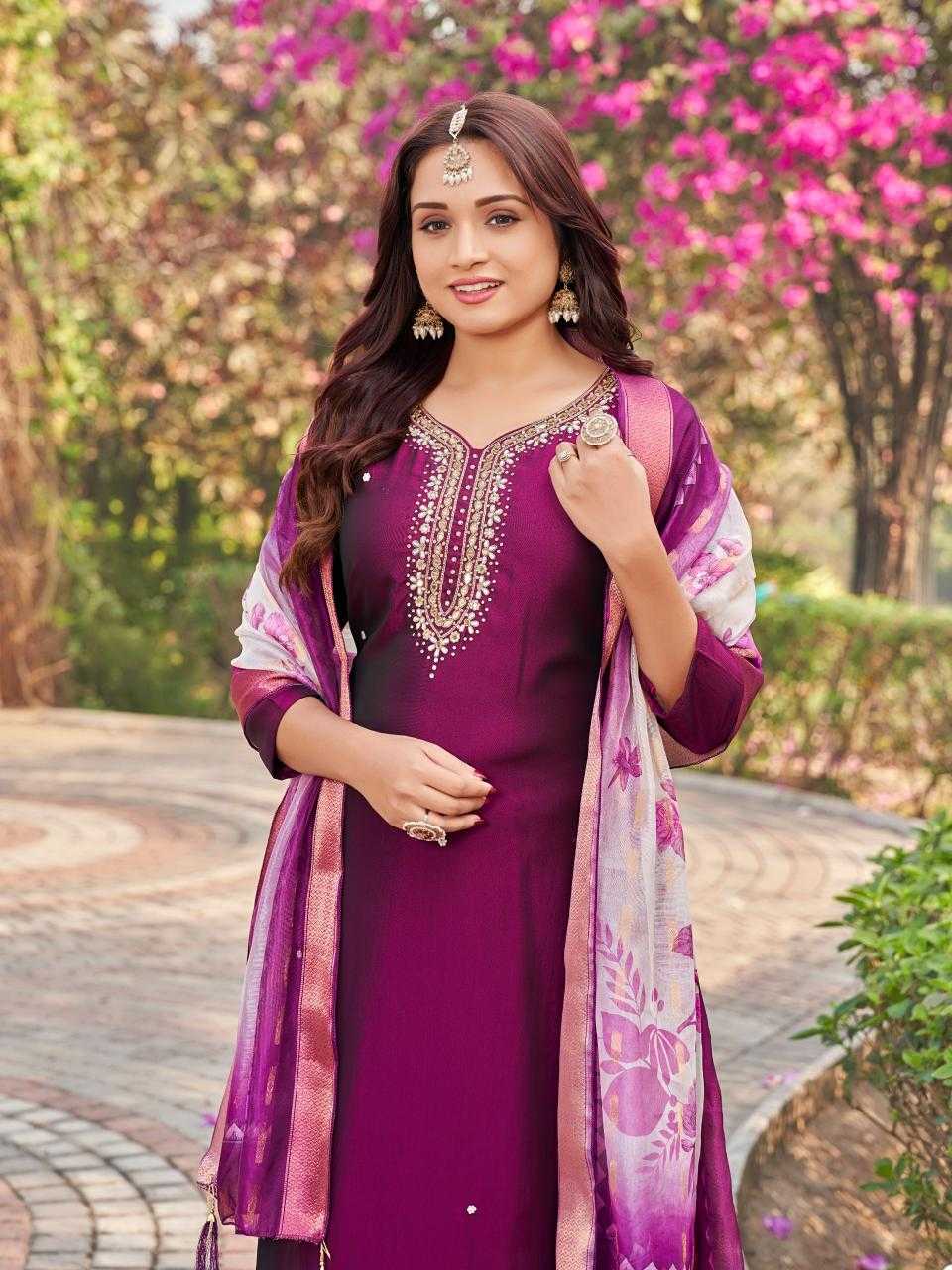 Ynf Rangoli Silk RIN190 AANCHI-PLUS BANSI Setwise Collections Wholesale Dresses & Suits Catalogs Manufacturer