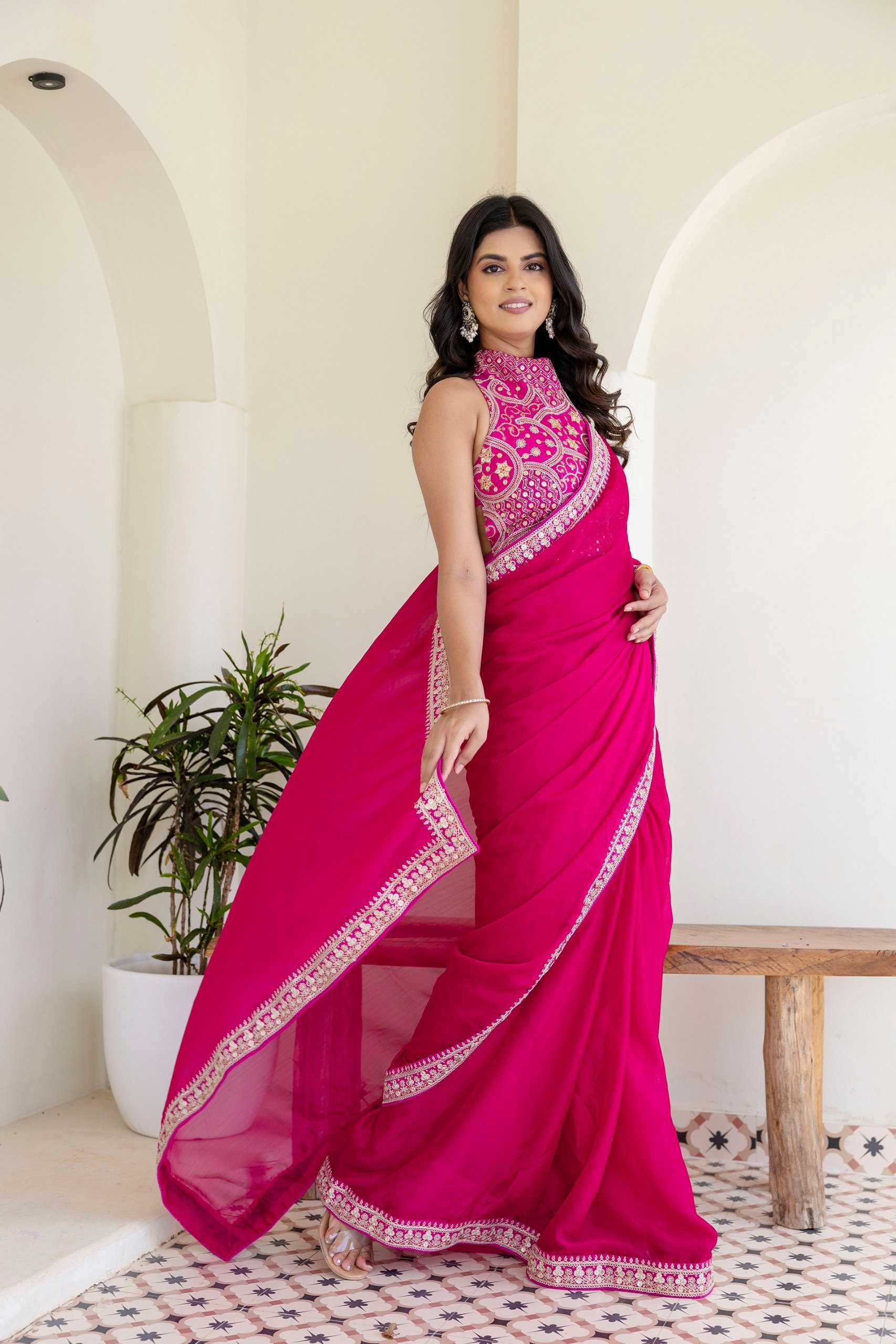 Ynf Rangoli Silk RIN228 319 Sarees Wedding Collections Festive Collections Wholesale Silk Sarees Sarees With Blouse Pink Sarees Manufacturer