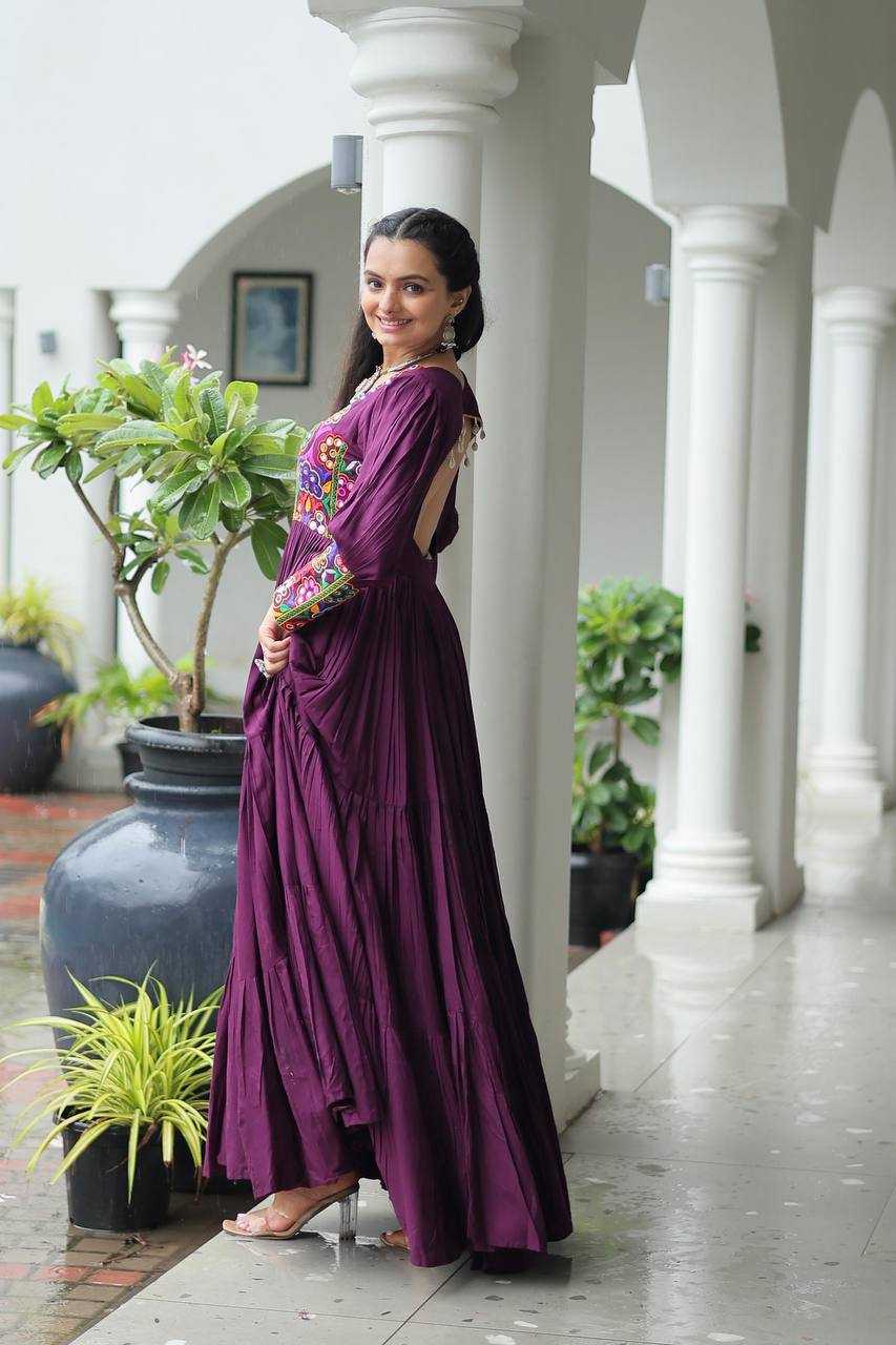 Ynf Rayon KESH491 9255 Gowns Festive Collections Wholesale Work Gowns Navratri Chaniya Choli Manufacturer