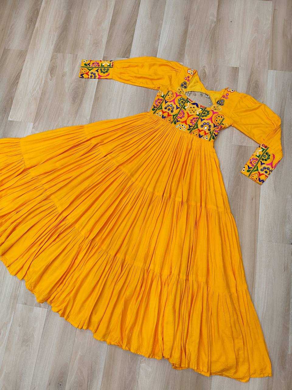 Ynf Rayon KESH491 9255 Gowns Festive Collections Wholesale Work Gowns Navratri Chaniya Choli Manufacturer