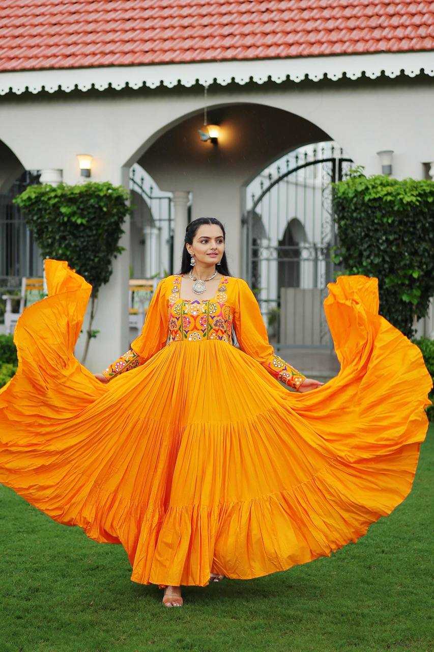 Ynf Rayon KESH491 9255 Gowns Festive Collections Wholesale Work Gowns Navratri Chaniya Choli Manufacturer