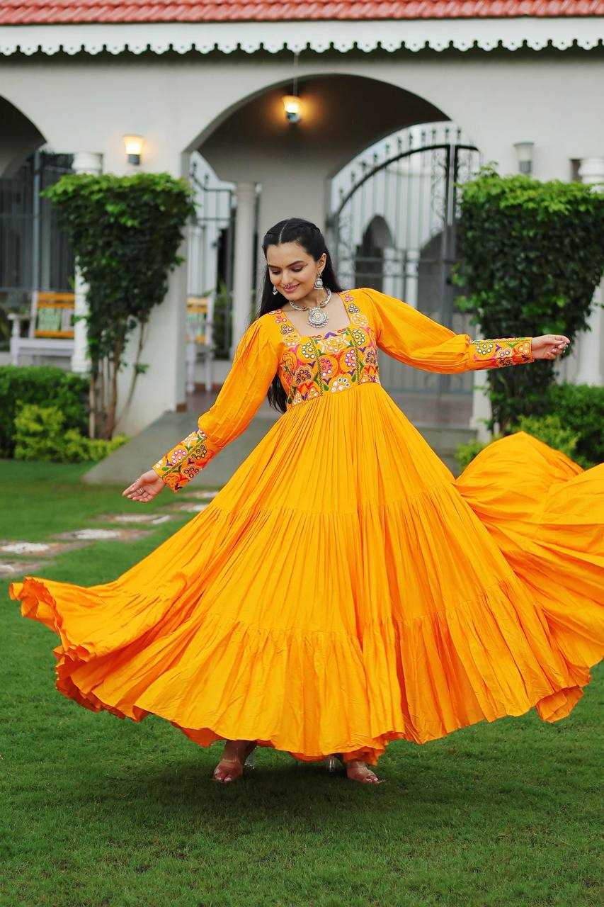 Ynf Rayon KESH491 9255 Gowns Festive Collections Wholesale Work Gowns Navratri Chaniya Choli Manufacturer