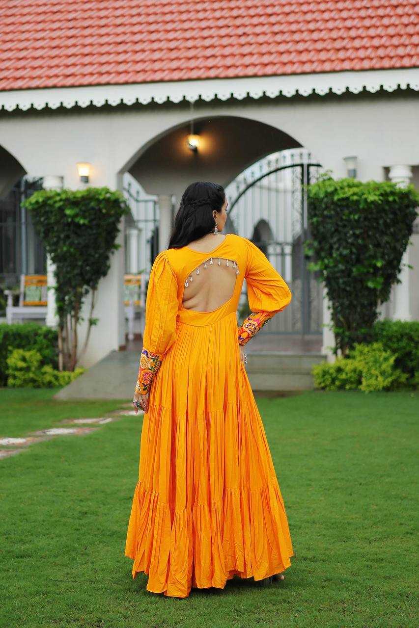 Ynf Rayon KESH491 9255 Gowns Festive Collections Wholesale Work Gowns Navratri Chaniya Choli Manufacturer