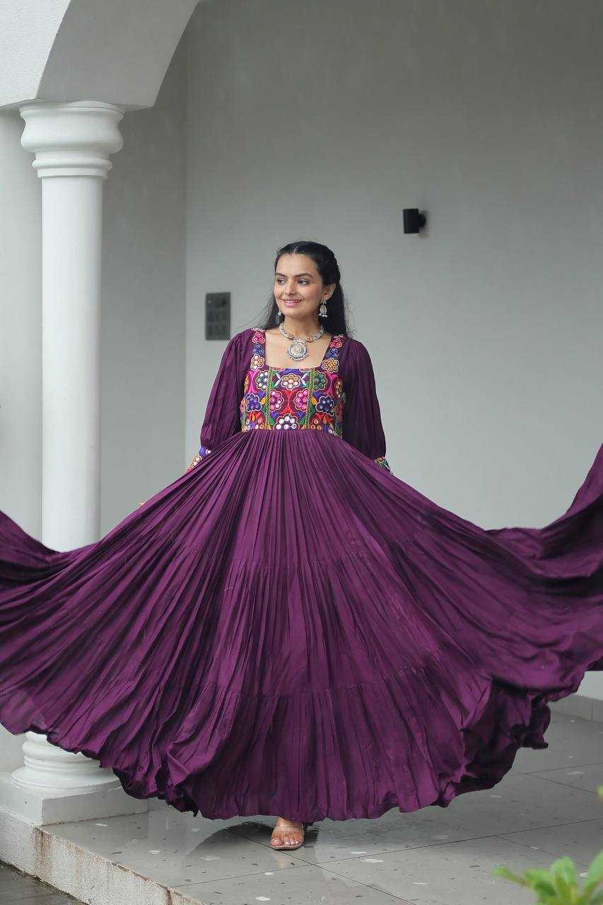Ynf Rayon KESH491 9255 Gowns Festive Collections Wholesale Work Gowns Navratri Chaniya Choli Manufacturer