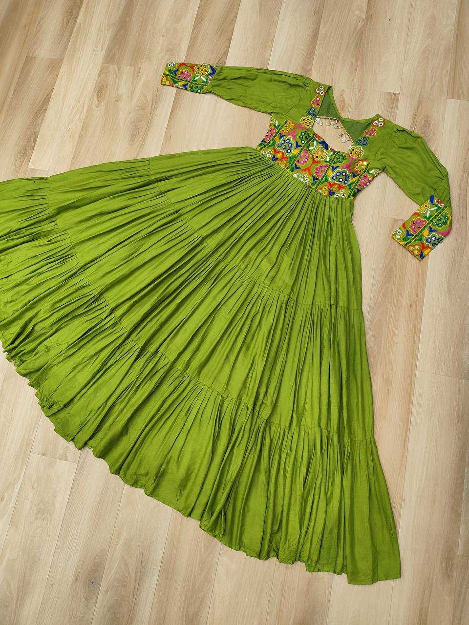 Ynf Rayon KESH491 9255 Gowns Festive Collections Wholesale Work Gowns Navratri Chaniya Choli Manufacturer