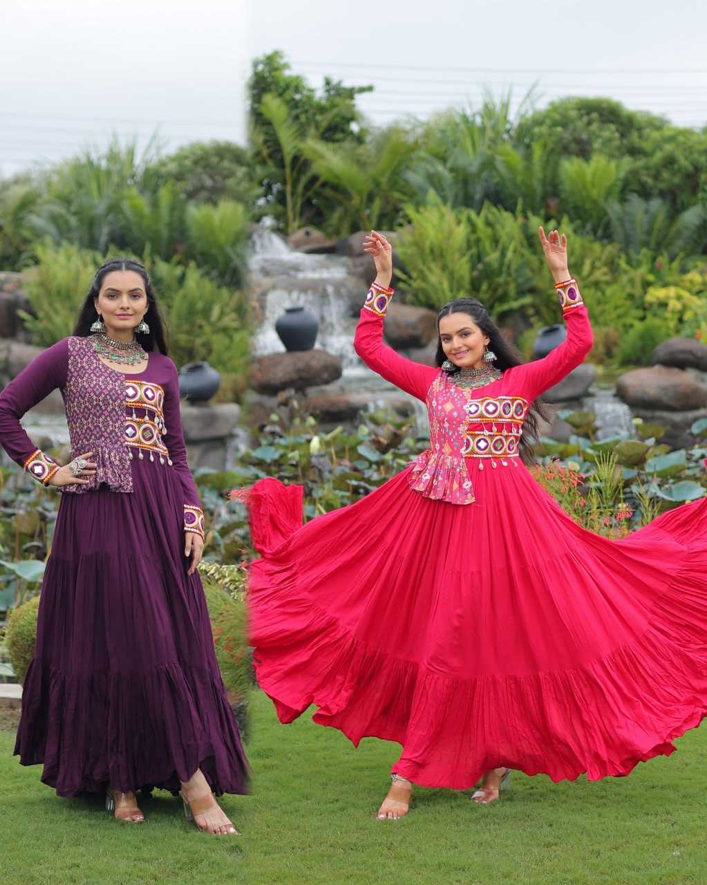 Ynf Rayon KESH491 9257 Gowns Festive Collections Wholesale Printed Gowns Fancy Gowns Embroidered Gown Manufacturer