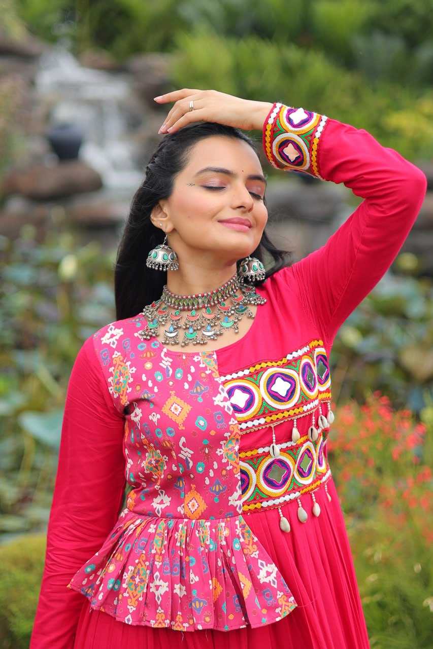 Ynf Rayon KESH491 9257 Gowns Festive Collections Wholesale Printed Gowns Fancy Gowns Embroidered Gown Manufacturer