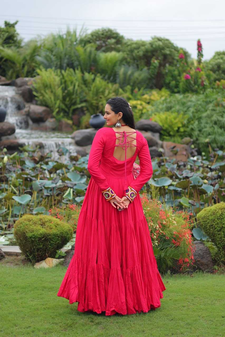 Ynf Rayon KESH491 9257 Gowns Festive Collections Wholesale Printed Gowns Fancy Gowns Embroidered Gown Manufacturer
