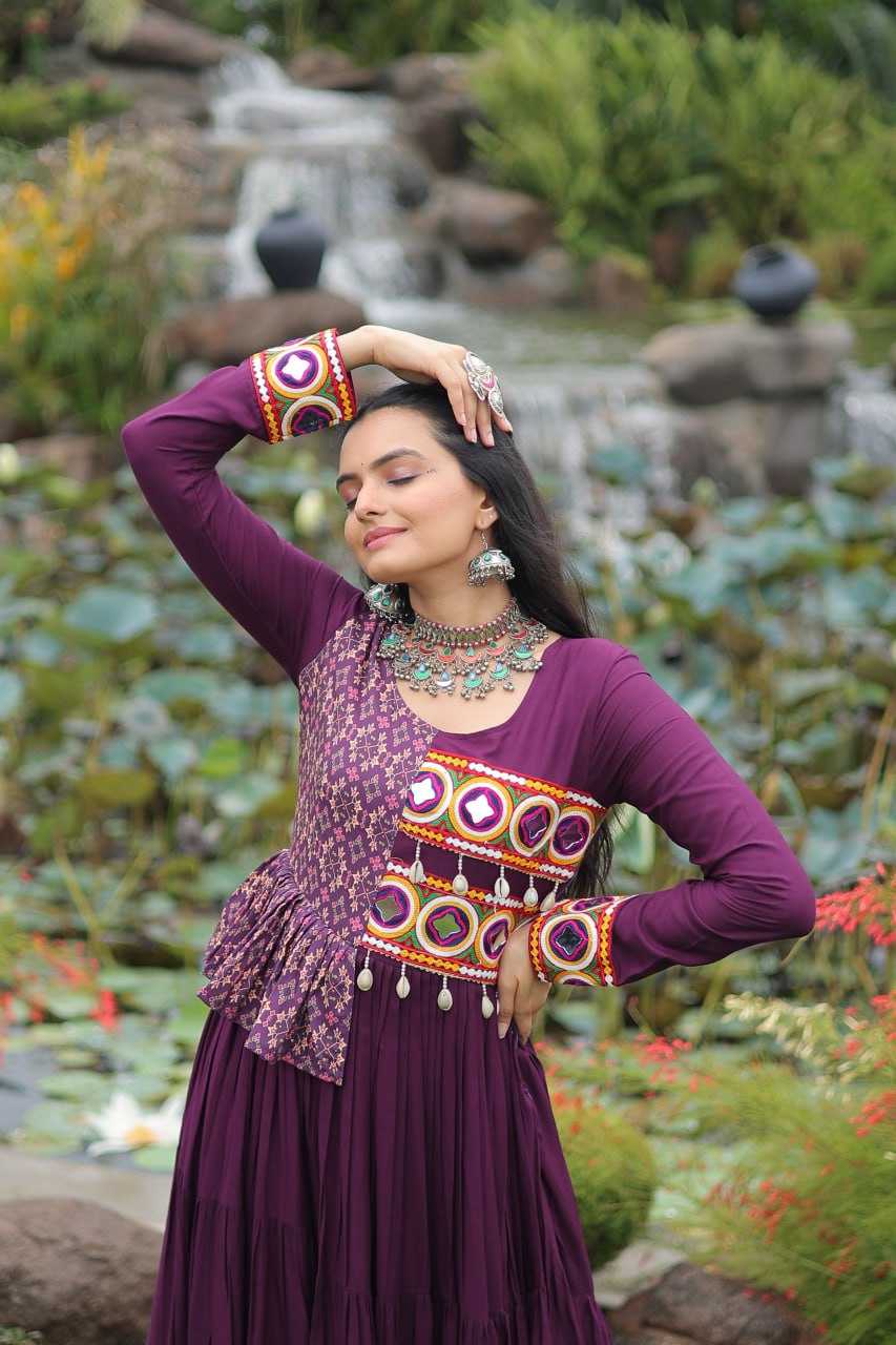 Ynf Rayon KESH491 9257 Gowns Festive Collections Wholesale Printed Gowns Fancy Gowns Embroidered Gown Manufacturer