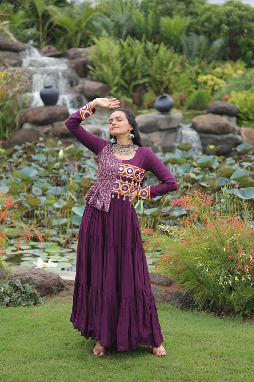 Ynf Rayon KESH491 9257 Gowns Festive Collections Wholesale Printed Gowns Fancy Gowns Embroidered Gown Manufacturer