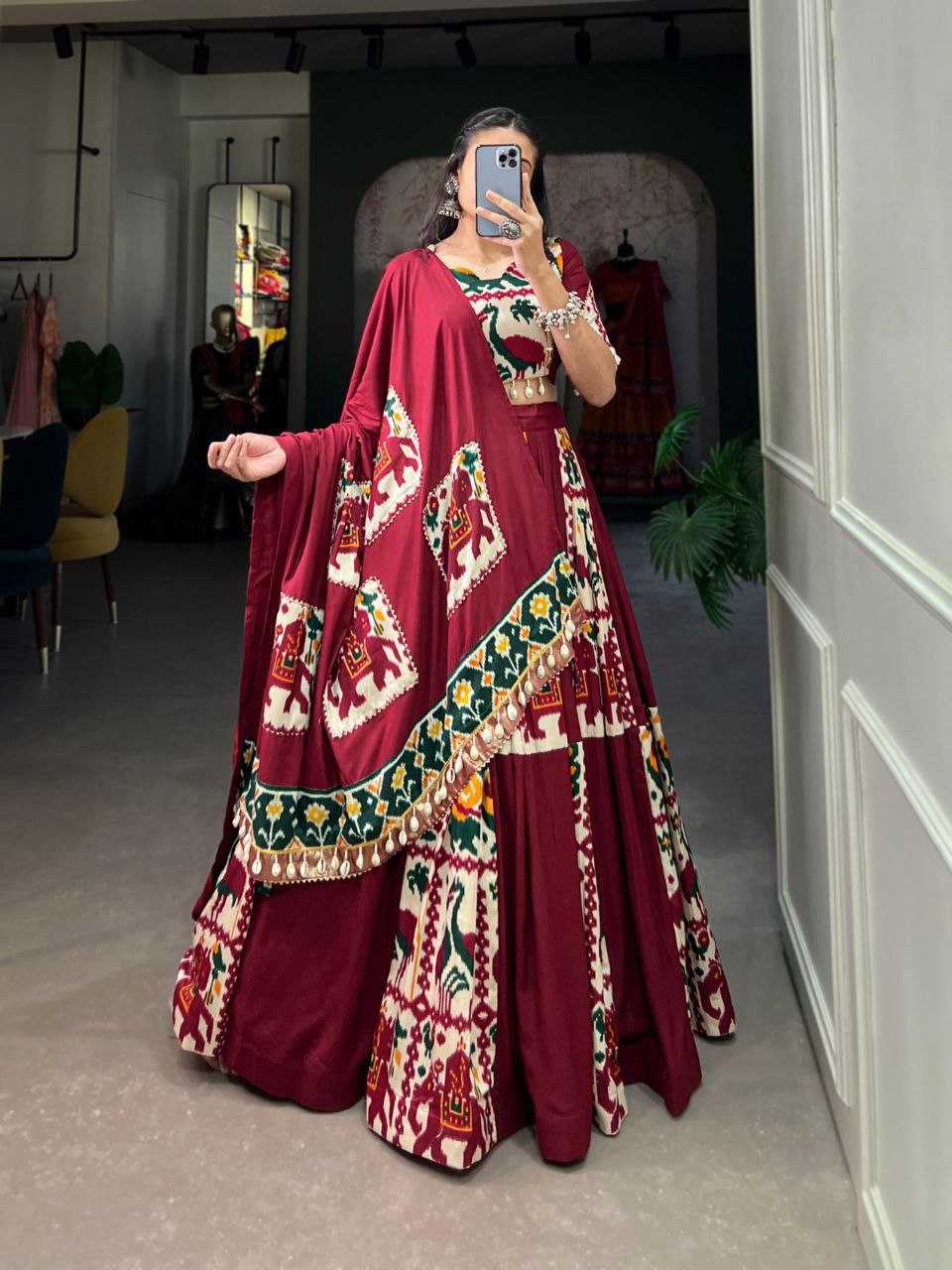 Ynf Rayon KESH511 Cowrie Festive Collections Wholesale Navratri Chaniya Choli Manufacturer