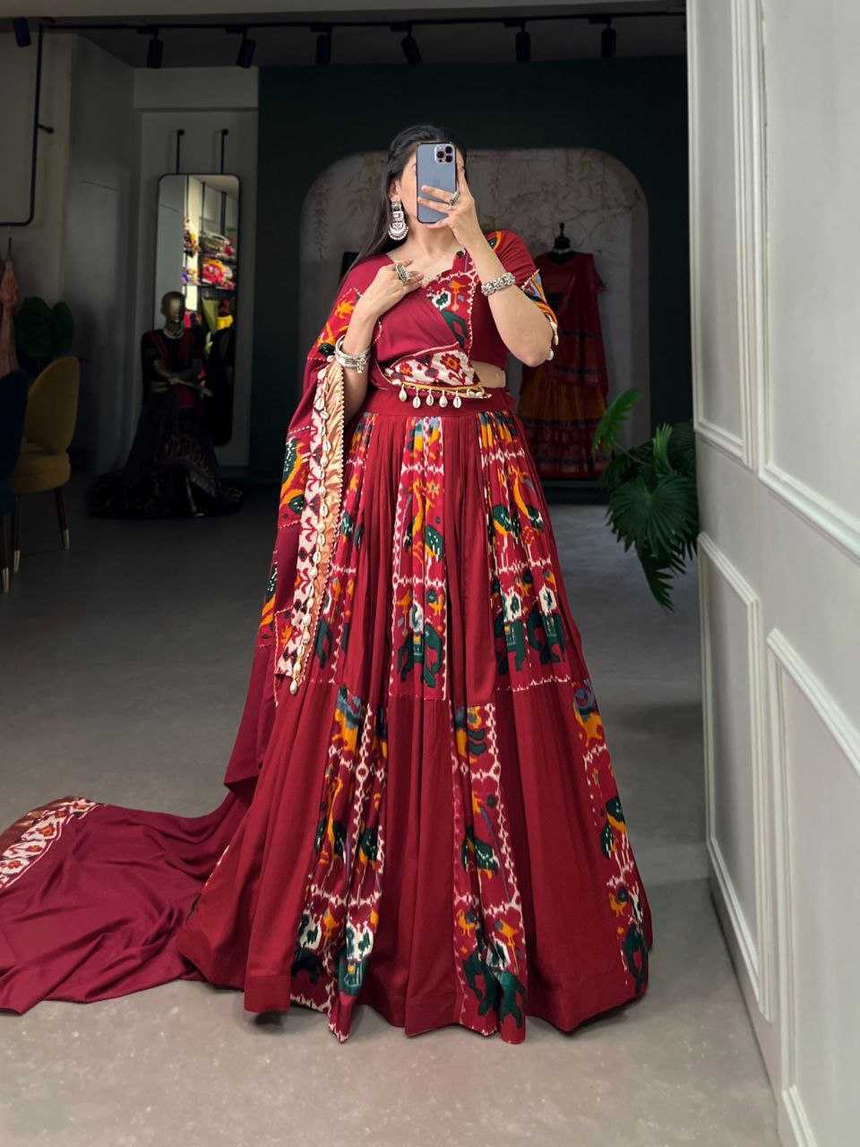 Ynf Rayon KESH511 Cowrie Festive Collections Wholesale Navratri Chaniya Choli Manufacturer
