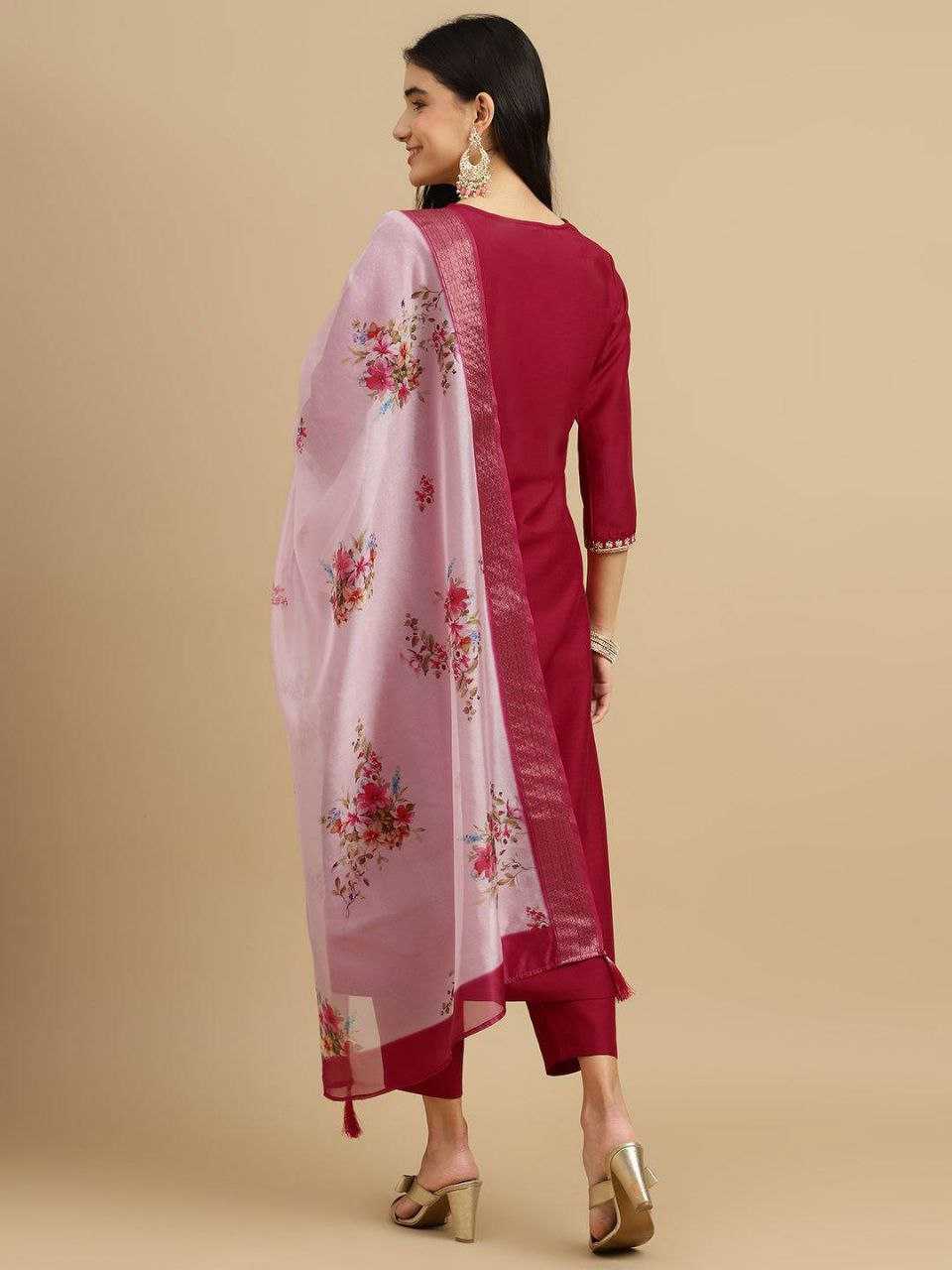 Ynf Rayon KESH517 A5 Kurti Wholesale Rayon Kurtis Kurti Bottom With Dupatta Manufacturer