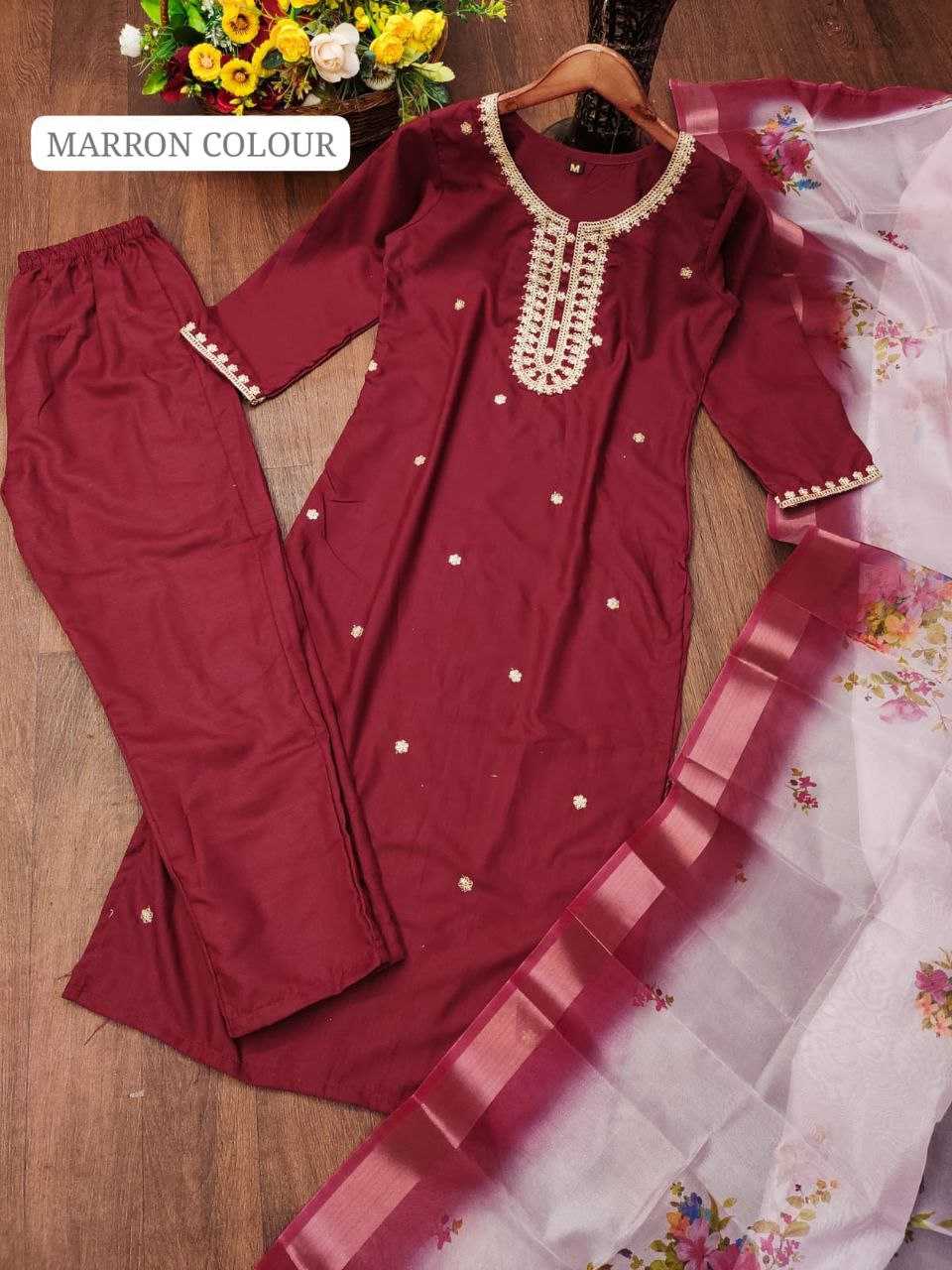 Ynf Rayon KESH517 A5 Kurti Wholesale Rayon Kurtis Kurti Bottom With Dupatta Manufacturer