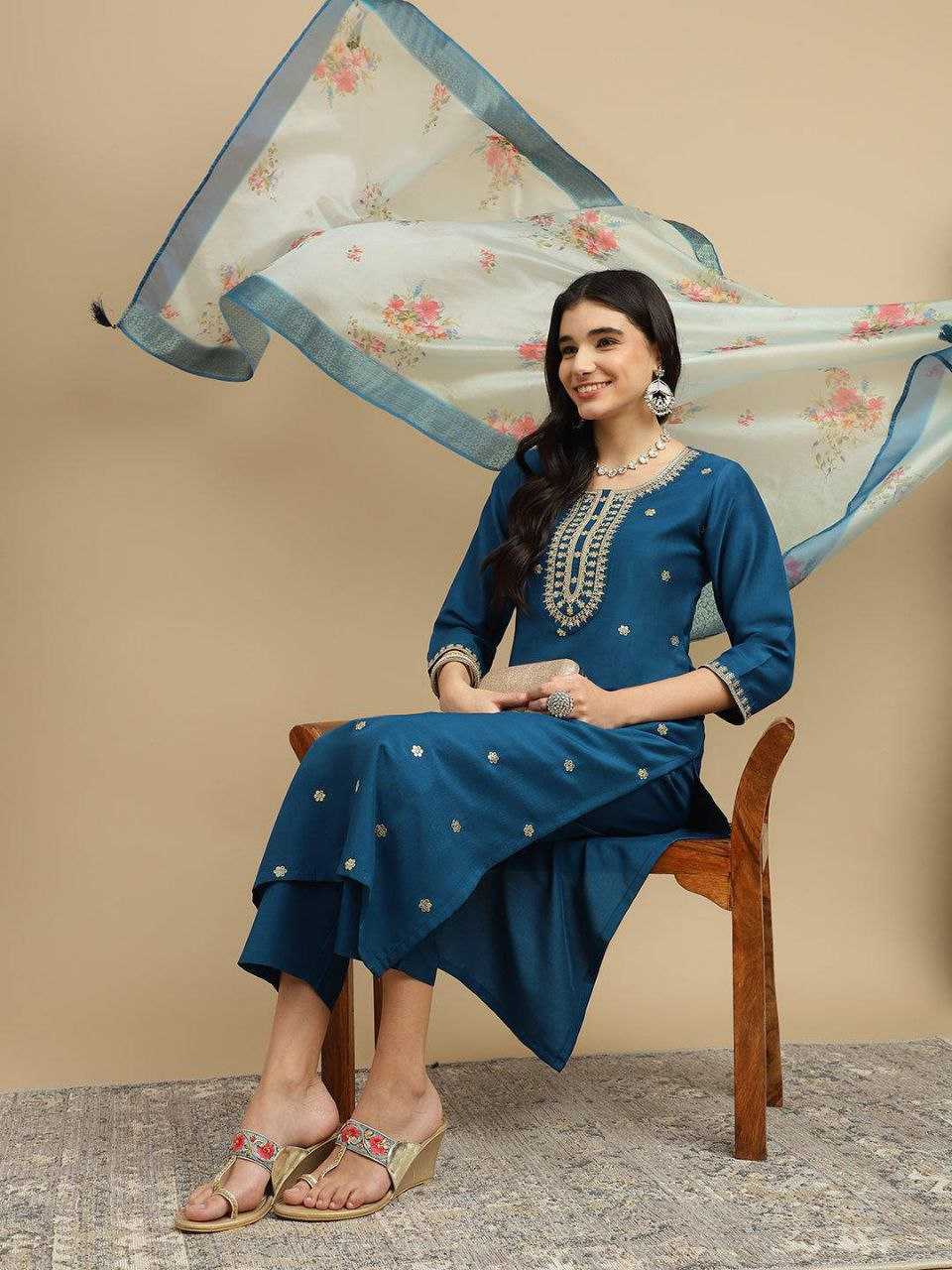 Ynf Rayon KESH517 A5 Kurti Wholesale Rayon Kurtis Kurti Bottom With Dupatta Manufacturer