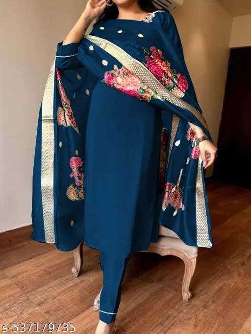 Ynf Rayon KESH517 K1 Kurti Wholesale Rayon Kurtis Embroidered Kurtis Kurti With Pants Manufacturer
