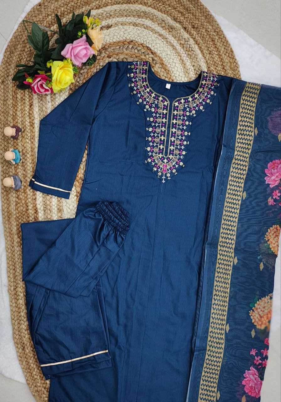 Ynf Rayon KESH517 K1 Kurti Wholesale Rayon Kurtis Embroidered Kurtis Kurti With Pants Manufacturer